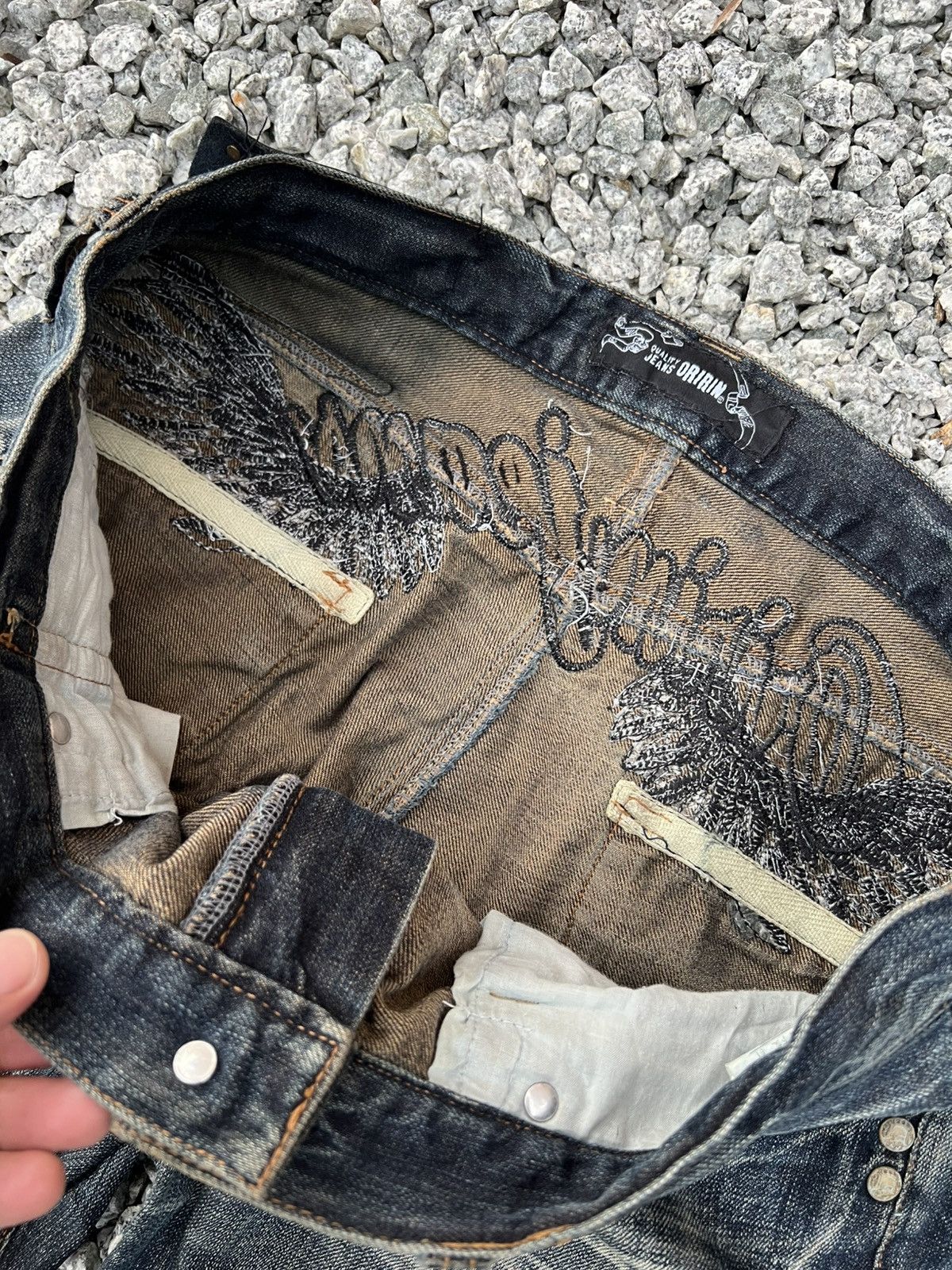 If Six Was Nine Japanese Brand Oririn Claw Jean Size US 35 - 14 Thumbnail
