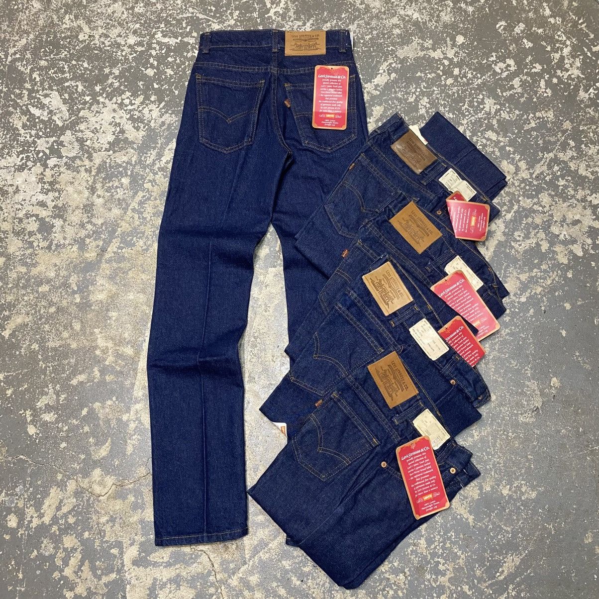 Levi's × Vintage Vintage Levi’s Straight Leg 709-0216 80s Denim Jeans USA NWT Size US 27 - 1 Thumbnail