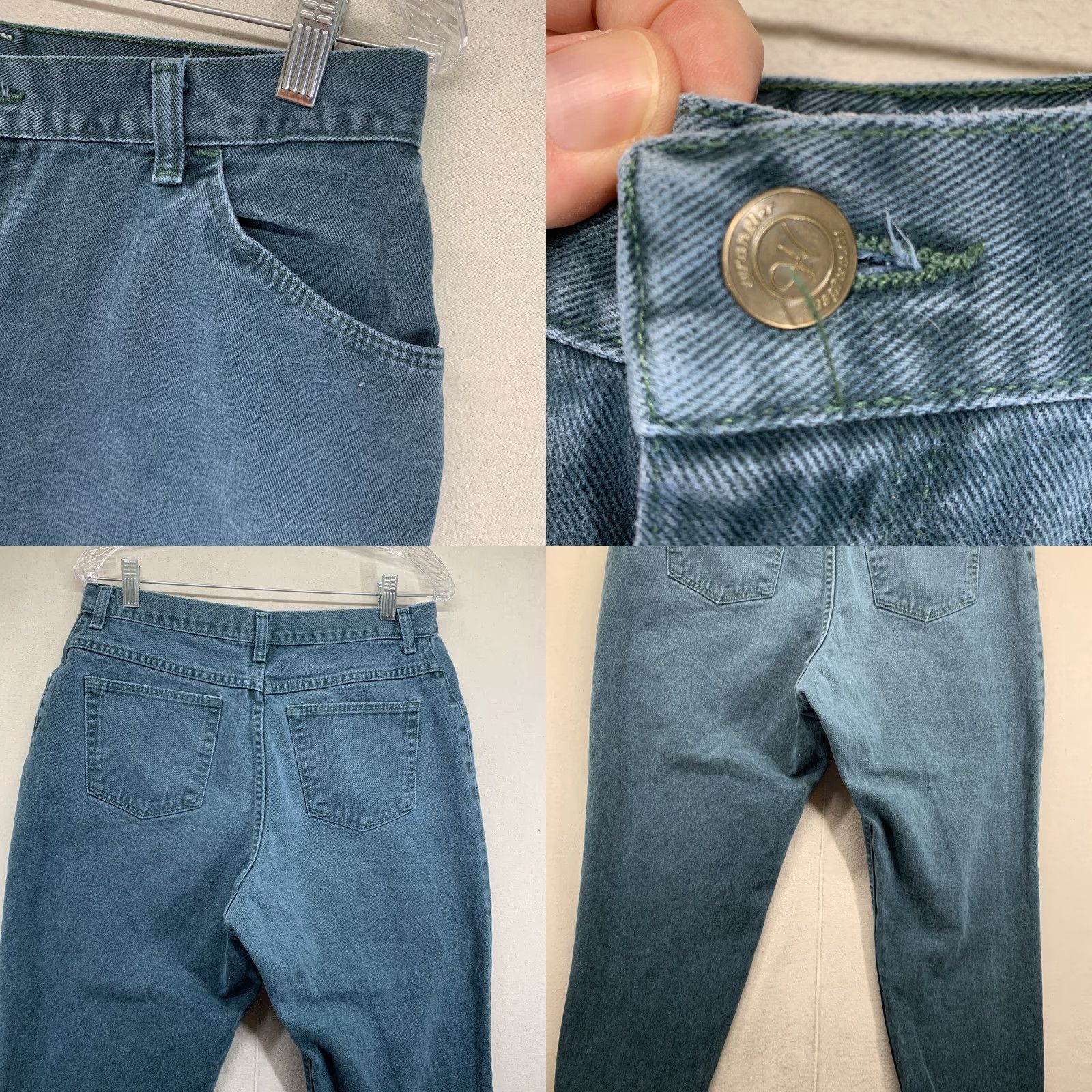 Wrangler VINTAGE Wrangler Jeans Denim 1980s Women's 32x26 USA Made Green High-Rise Mom Fit 5-Pocket Size 24" / US 00 / IT 34 - 8 Thumbnail