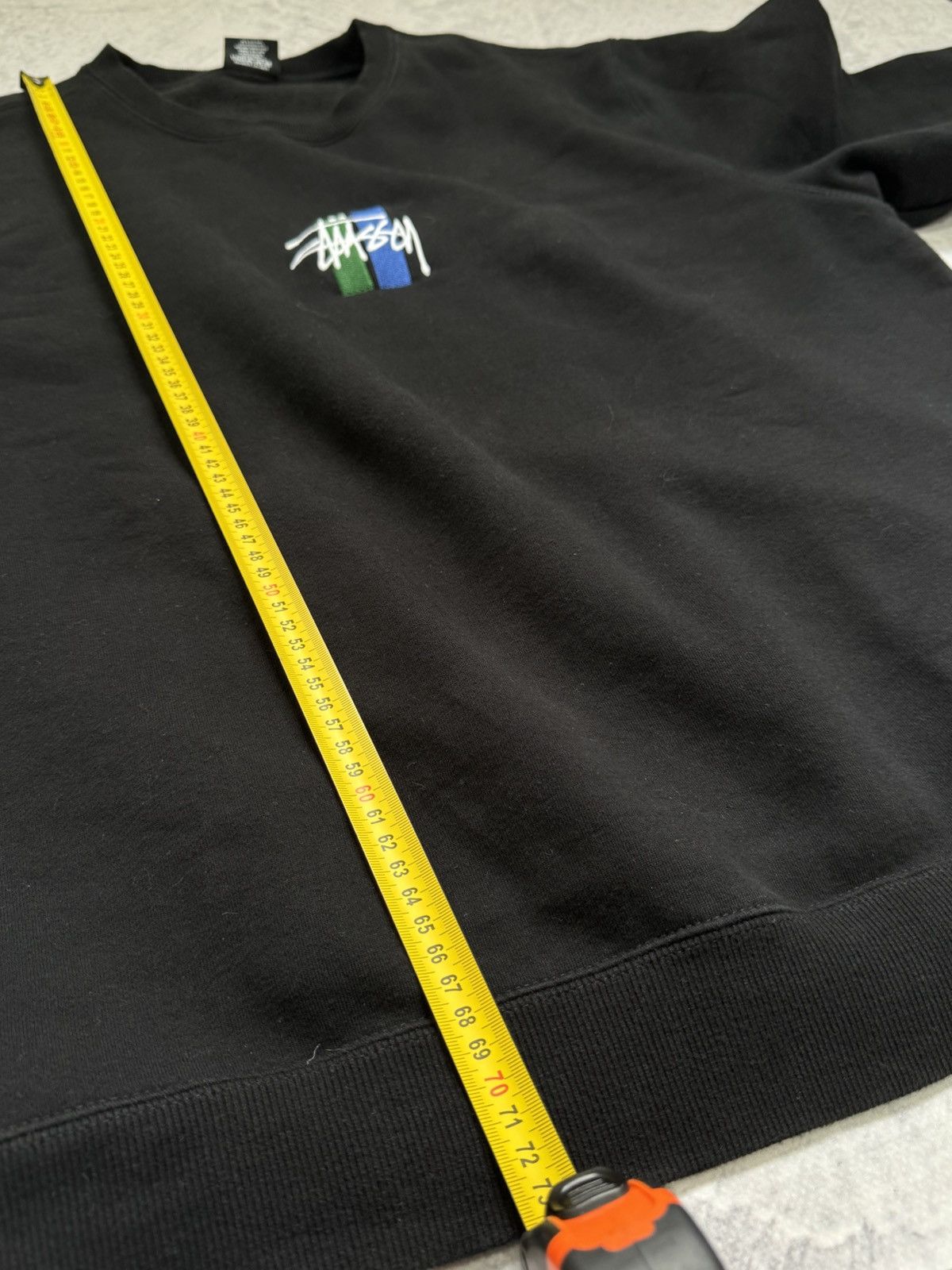 Stussy × Vintage STUSSY CENTER HAFT LOGO OVERSIZE BAGGY FIT SWEATSHIRT Size US XL / EU 56 / 4 - 10 Thumbnail