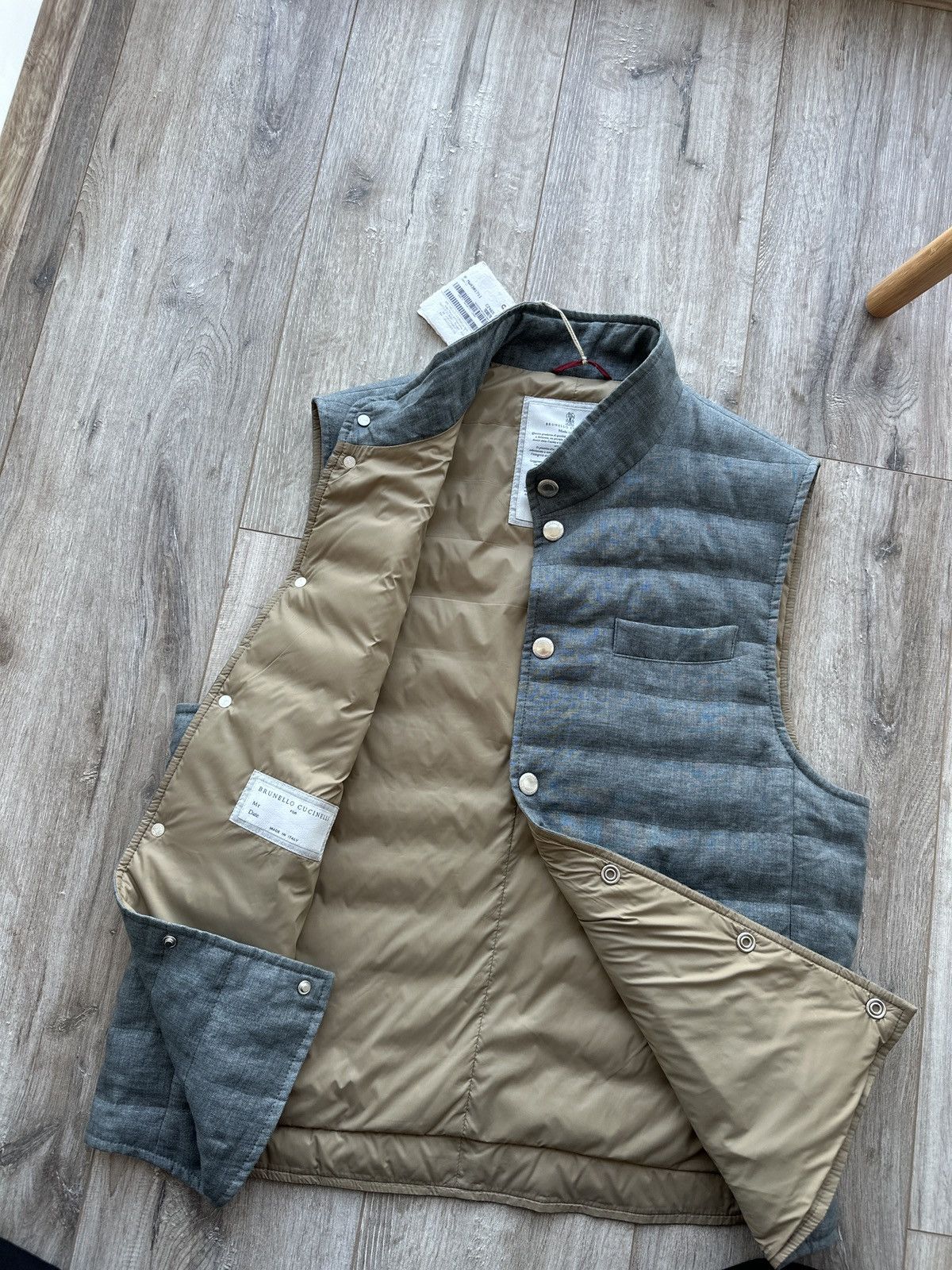 Brunello Cucinelli RRP $3350 Brunello Cucinelli Down Navy Vest Size US M / EU 48-50 / 2 - 9 Thumbnail