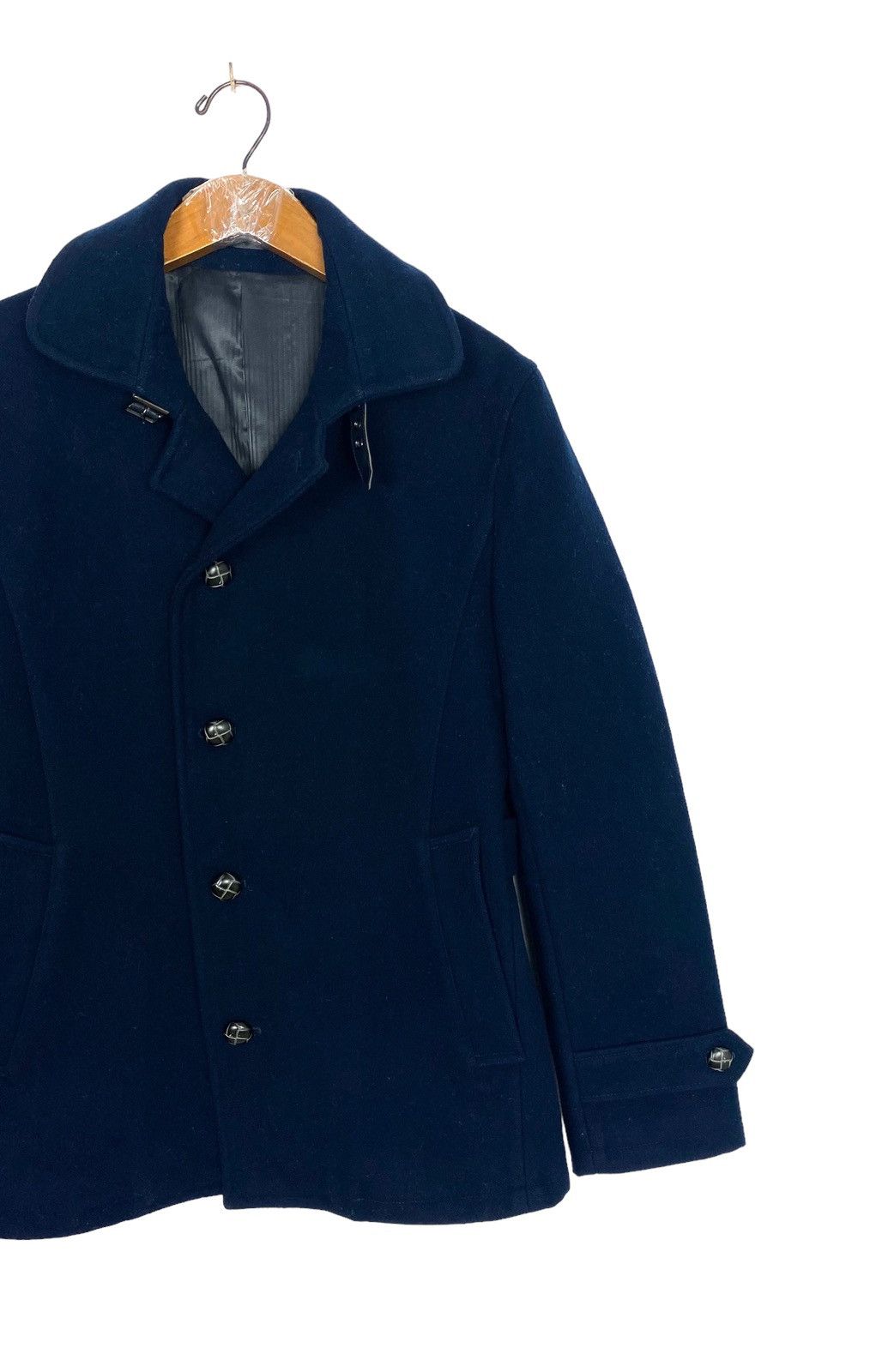 Tornado Mart Rare‼️ Tornado Mart Wool Coat Collar Belt Cowhide Size US M / EU 48-50 / 2 - 3 Thumbnail