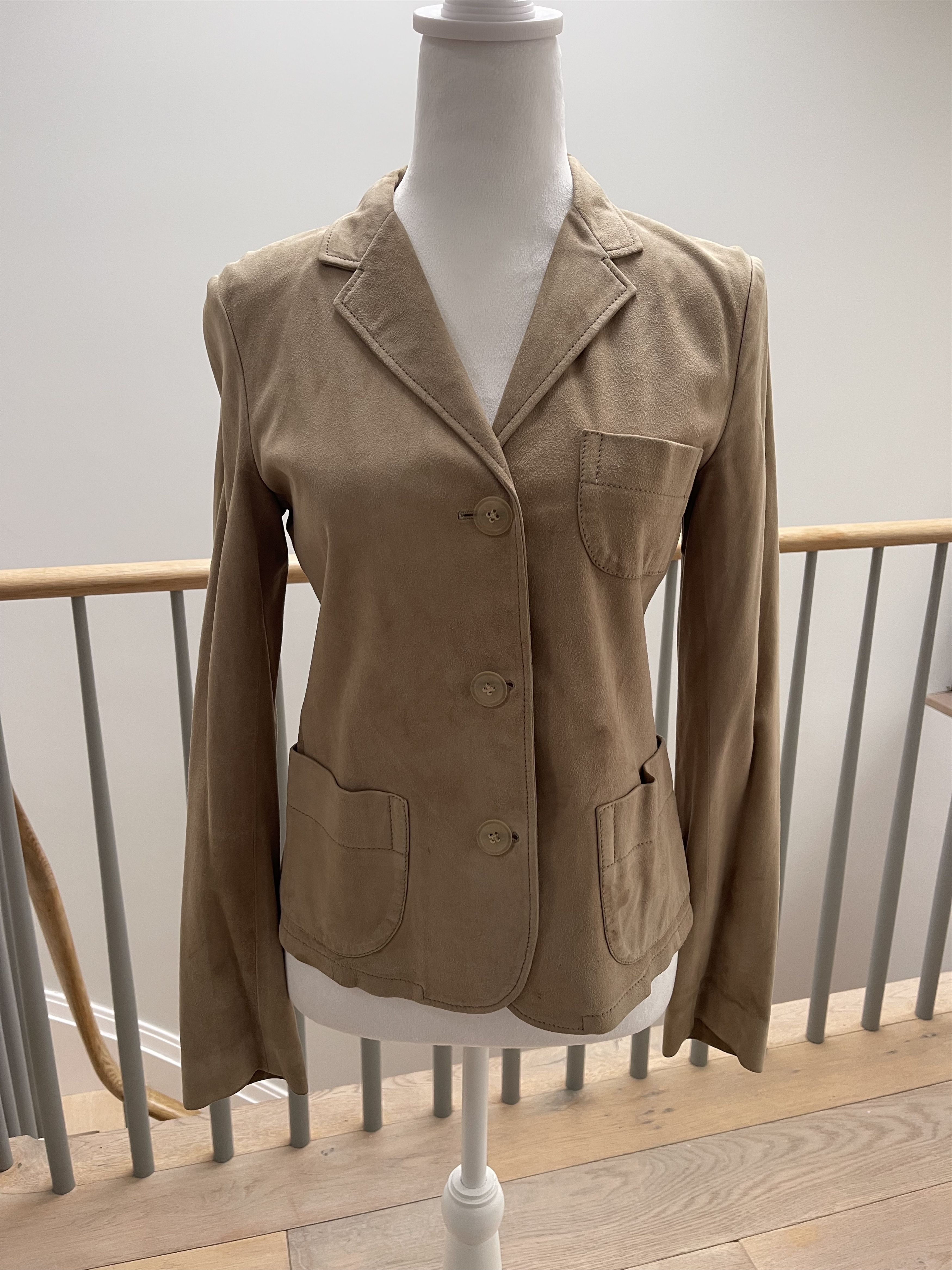 Jil Sander Suede Blazer Size XS / US 0-2 / IT 36-38 - 1 Thumbnail