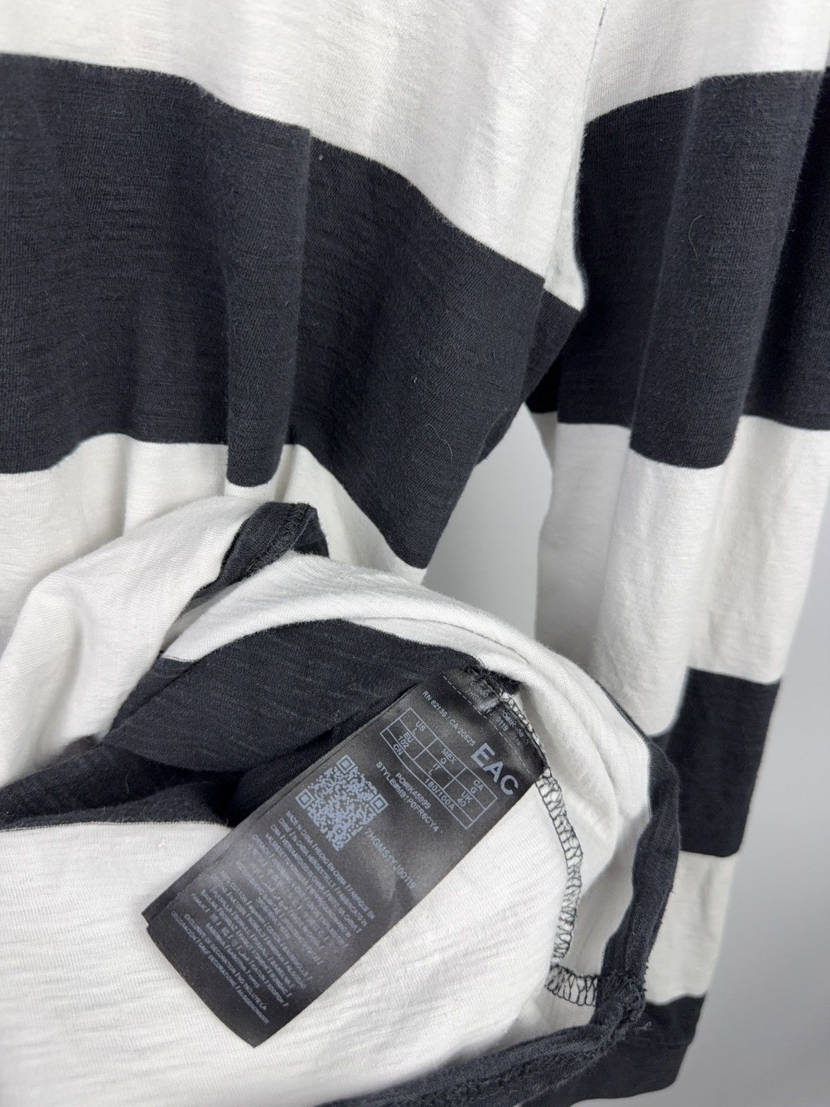 Guess Retro 90s Guess Originals Logo Striped Logo Long Sleeve Tee Size US L / EU 52-54 / 3 - 10 Thumbnail