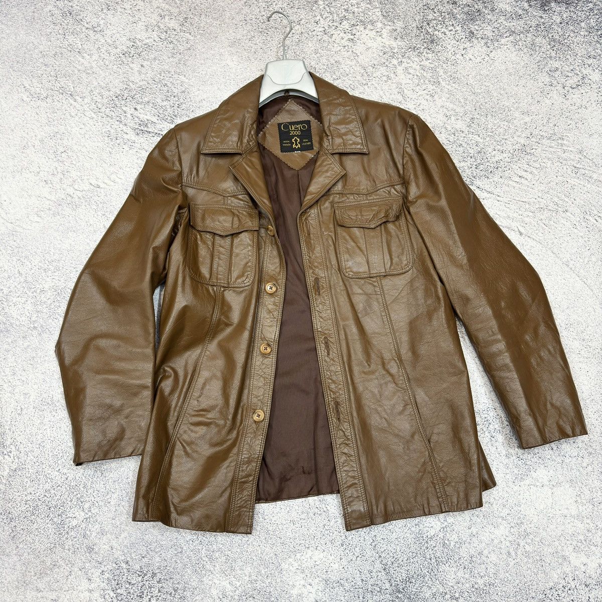Vintage Vintage Mens Brown Leather Jacket M size Size US M / EU 48-50 / 2 - 8 Thumbnail