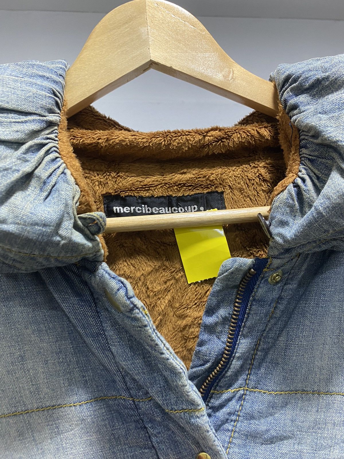 Issey Miyake Mercibeaucoup Denim Down Puffer Quilted Jacket Size US M / EU 48-50 / 2 - 8 Thumbnail
