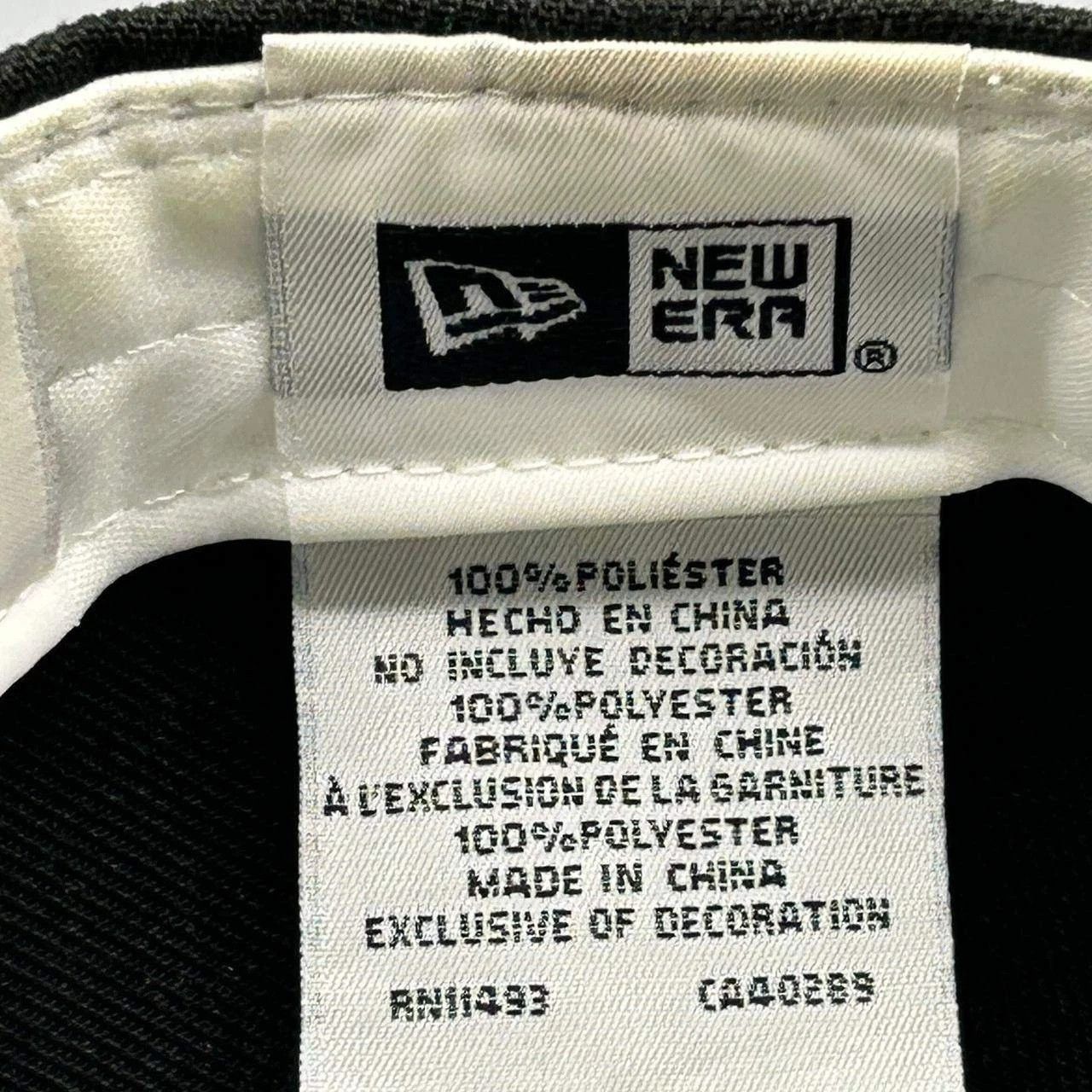 New Era New York Yankees Hat Men 7 3/8 Black Blue MLB Fitted Cap Size ONE SIZE - 4 Thumbnail