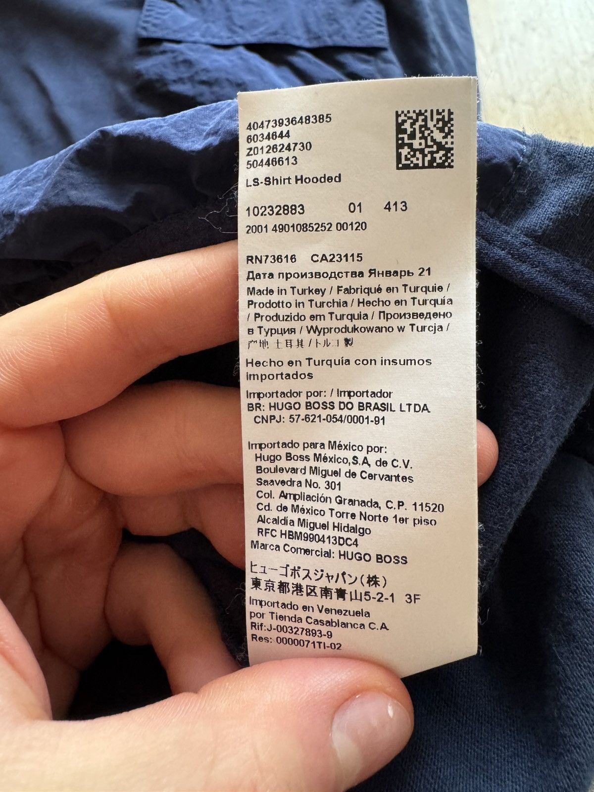 Hugo Boss HUGO BOSS VINTAGE QUALITY LIGHT HOODED SWEATSHIRT Size US L / EU 52-54 / 3 - 7 Thumbnail