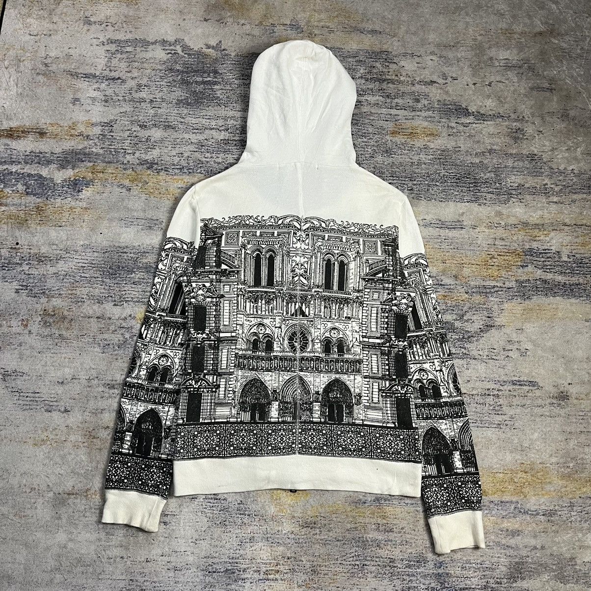 If Six Was Nine × Le Grande Bleu (L.G.B.) × NO ID No Id Cathedral architecture art print double zip hoodie Size US S / EU 44-46 / 1 - 2 Thumbnail