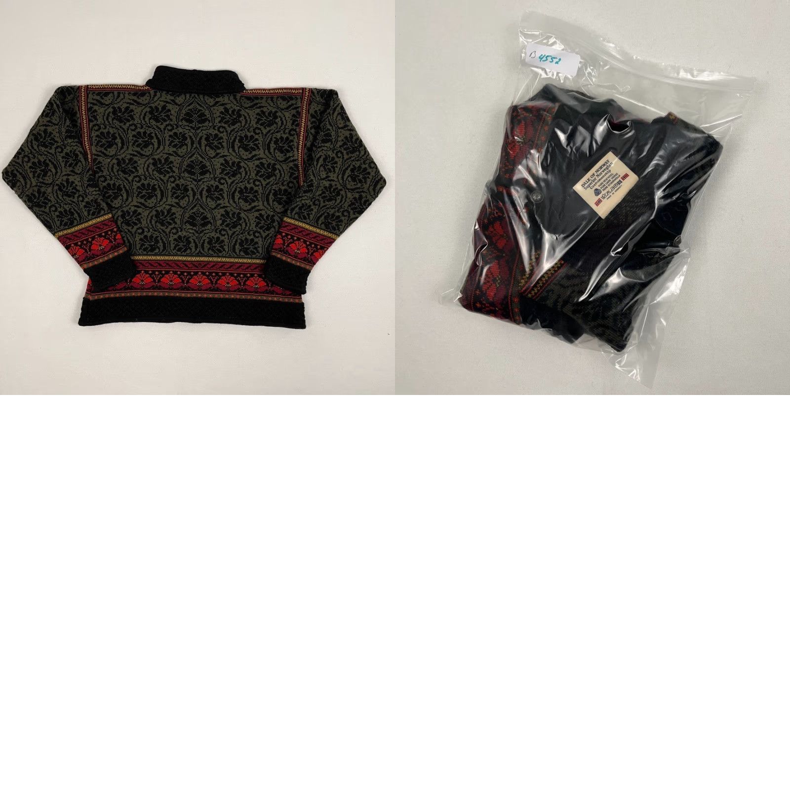 Dale Of Norway Dale of Norway Cardigan Womens M 42 Cropped Nordic Fair Isle Wool Sweater Green Size M / US 6-8 / IT 42-44 - 8 Thumbnail