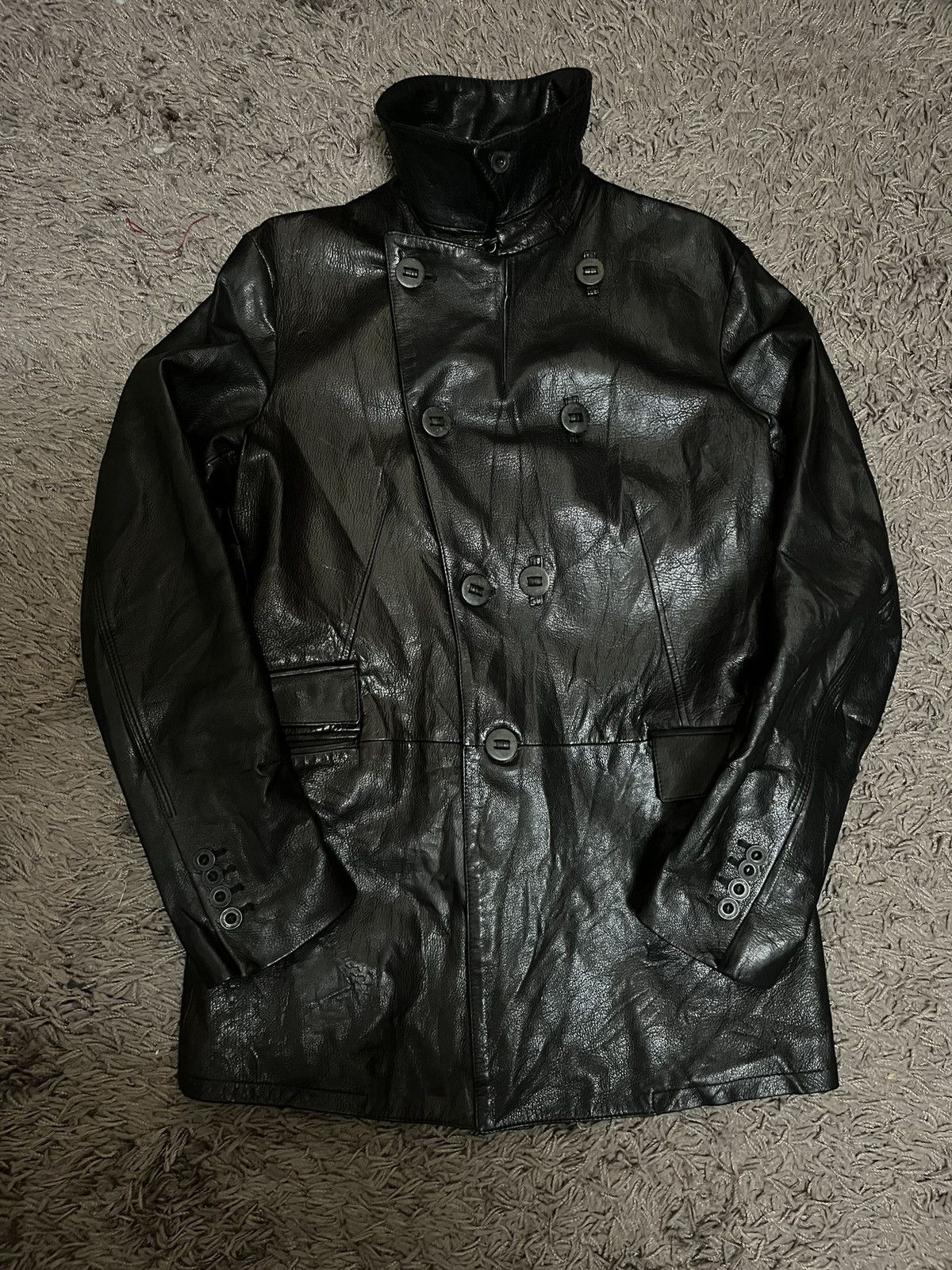 Genuine Leather 1990s TAMBURLAINE london paris naval jackets #I3 Size US M / EU 48-50 / 2 - 13 Thumbnail
