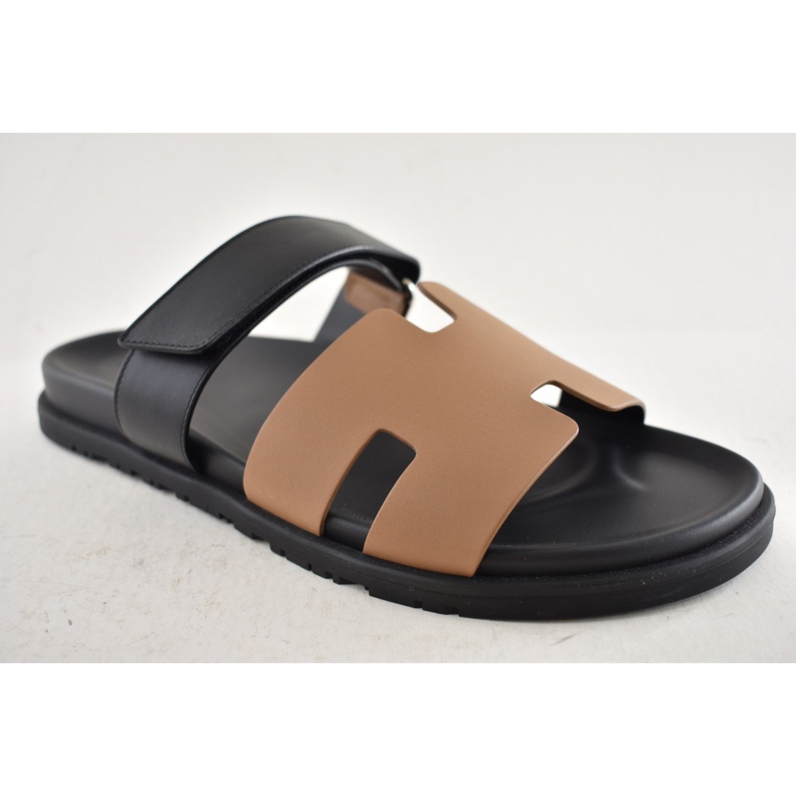 Hermes Hermes Chypre Sandal Mens Safari Leather Slide Flat 45 12 Size US 12 / EU 45 - 4 Thumbnail
