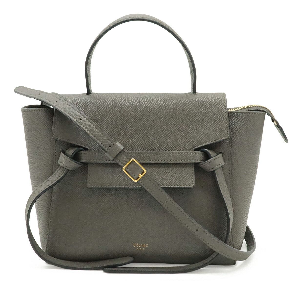 Celine Celine Celine Belt Nano Leather Handbag Leather Crossbody Bag 189003 DUTY FREE for USA Size ONE SIZE - 1 Thumbnail