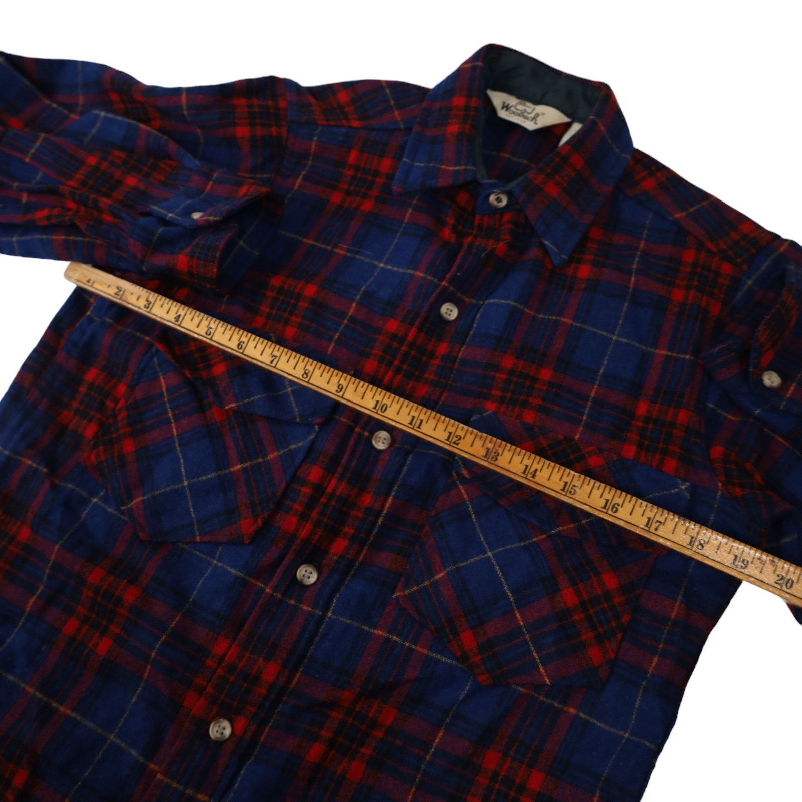 Vintage × Woolrich Woolen Mills Vintage Woolrich Plaid Check Wool Blend Button Down Shirt Size US S / EU 44-46 / 1 - 6 Thumbnail