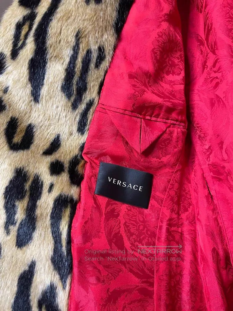 Versace Versace Leopard print faux fur coat Size M / US 6-8 / IT 42-44 - 5 Thumbnail