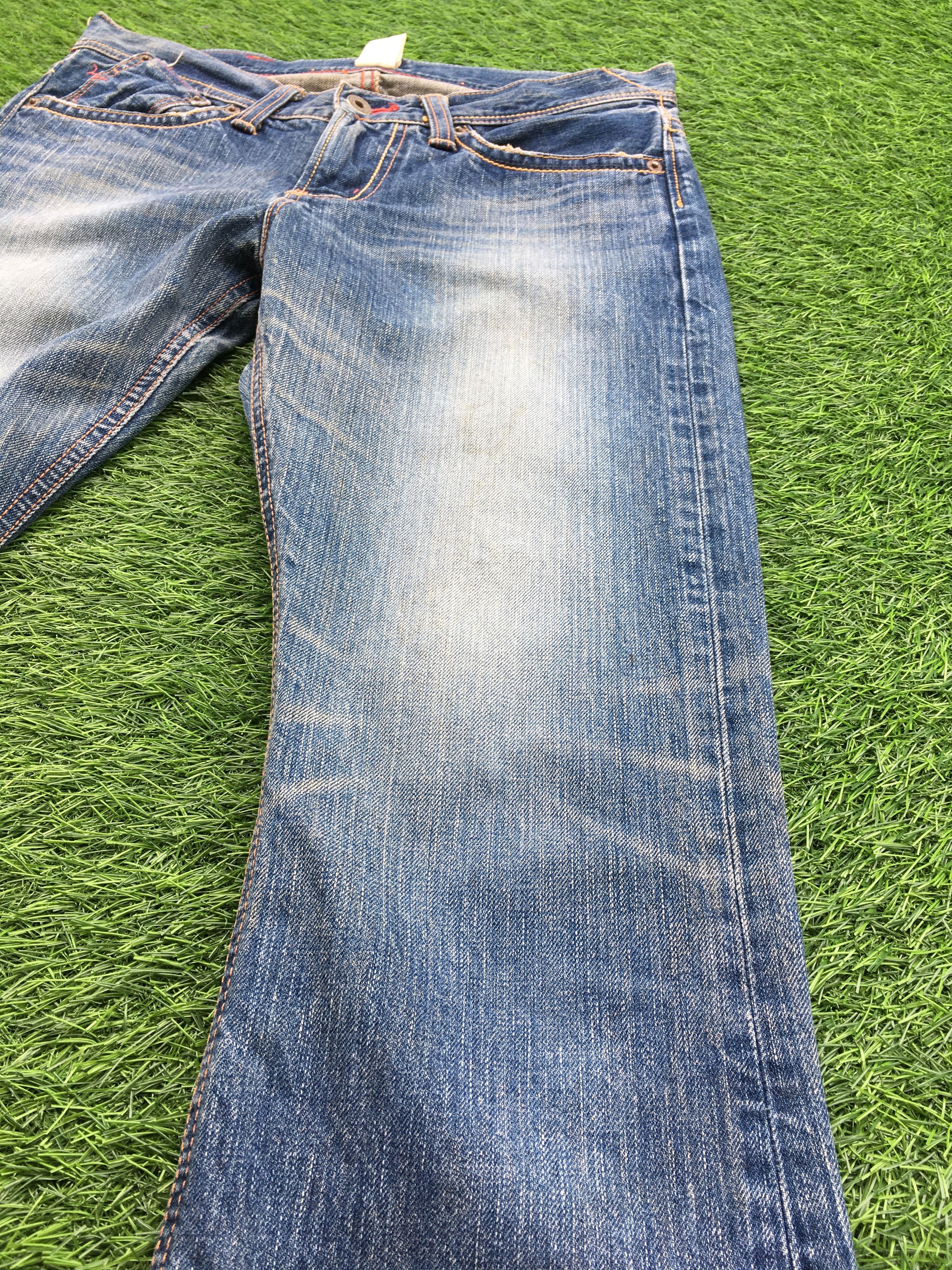 Japanese Brand Japanese Low Waist Kick Flared Denim D-1212 Size 29" - 6 Thumbnail