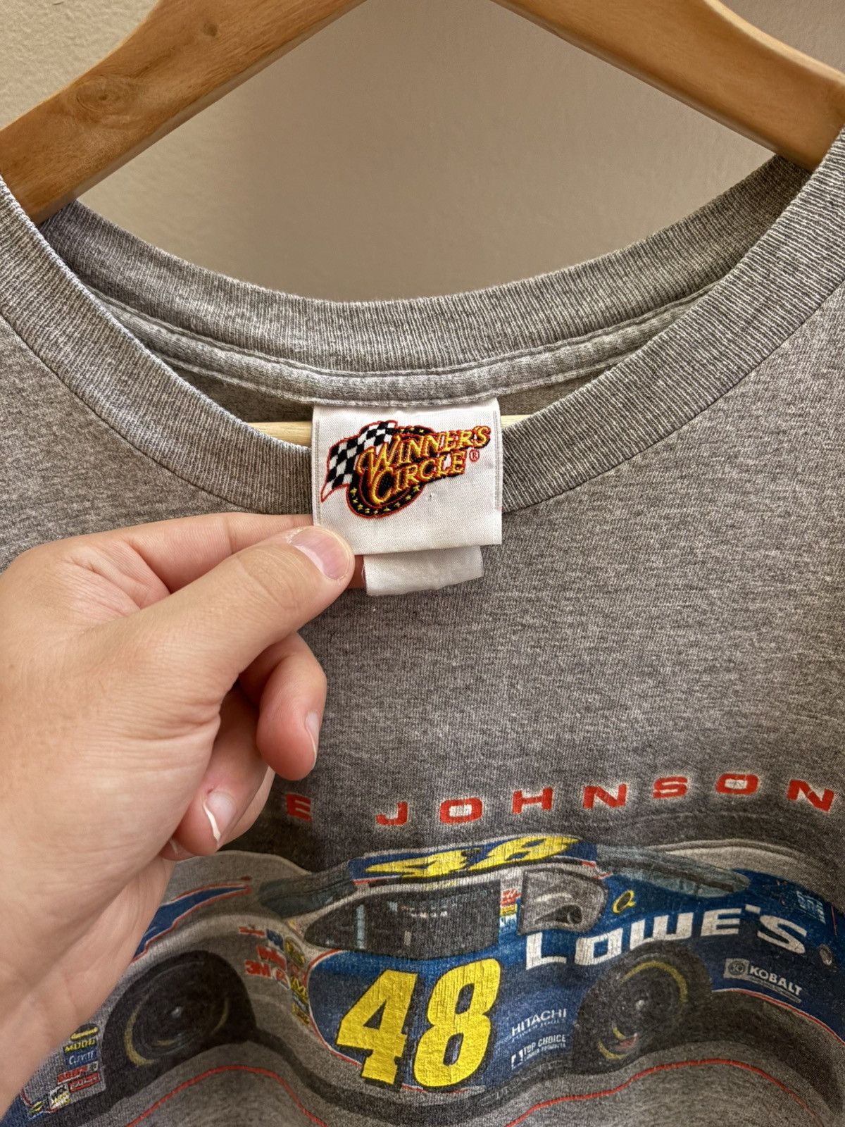 Winners Circle Jimmie Johnson Lowes VTG grey Nascar Winner’s Circle t-shirt Size US XL / EU 56 / 4 - 3 Thumbnail