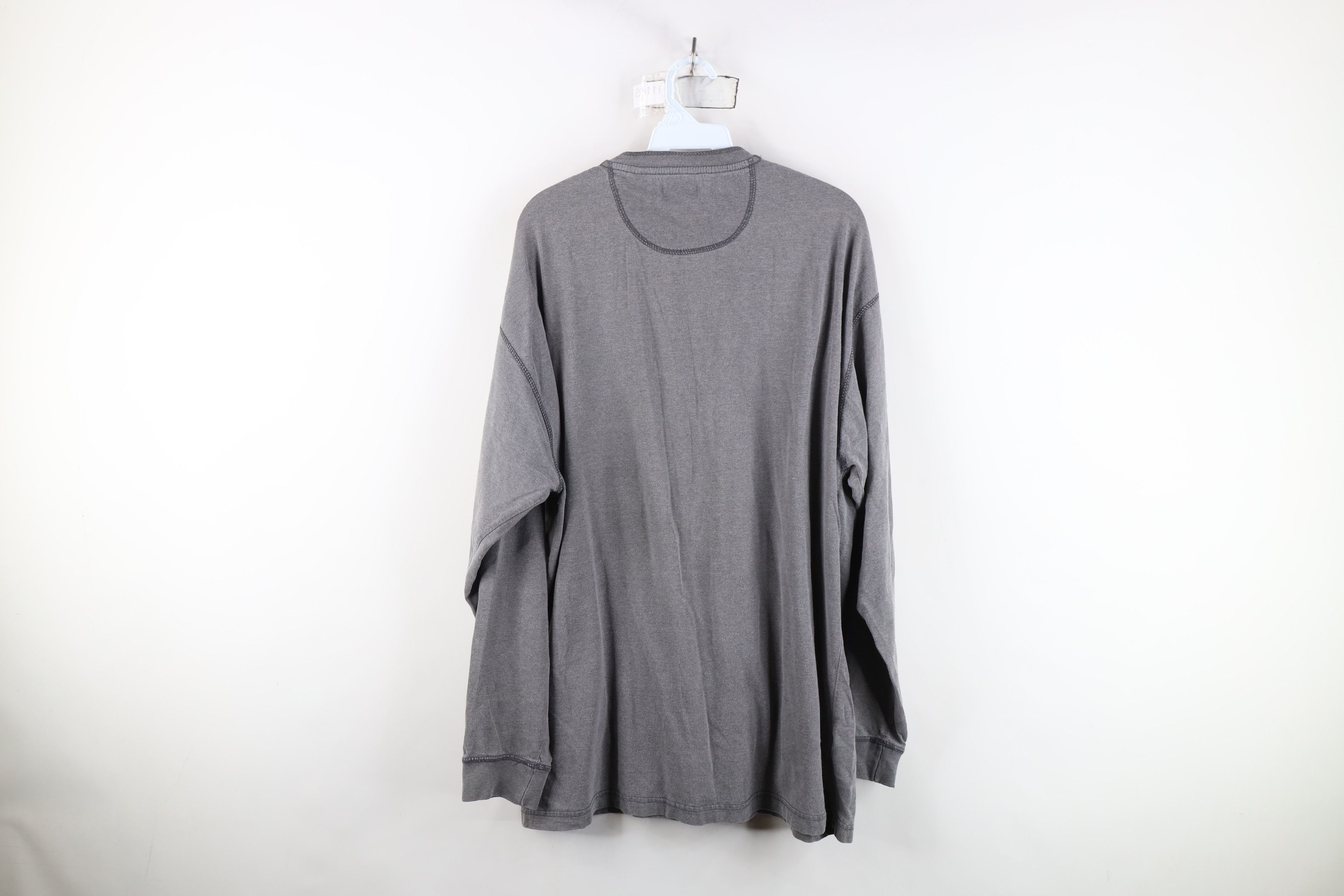 Vintage Vintage 90s Streetwear Stonewash Long Sleeve Henley T-Shirt Size US XL / EU 56 / 4 - 11 Thumbnail