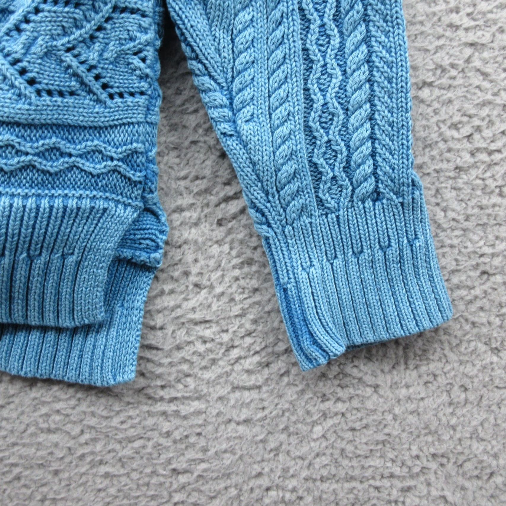 J.Crew Sundance Pullover Rita Easy Cableknit Sweater Womens XL Blue Size S / US 4 / IT 40 - 5 Thumbnail