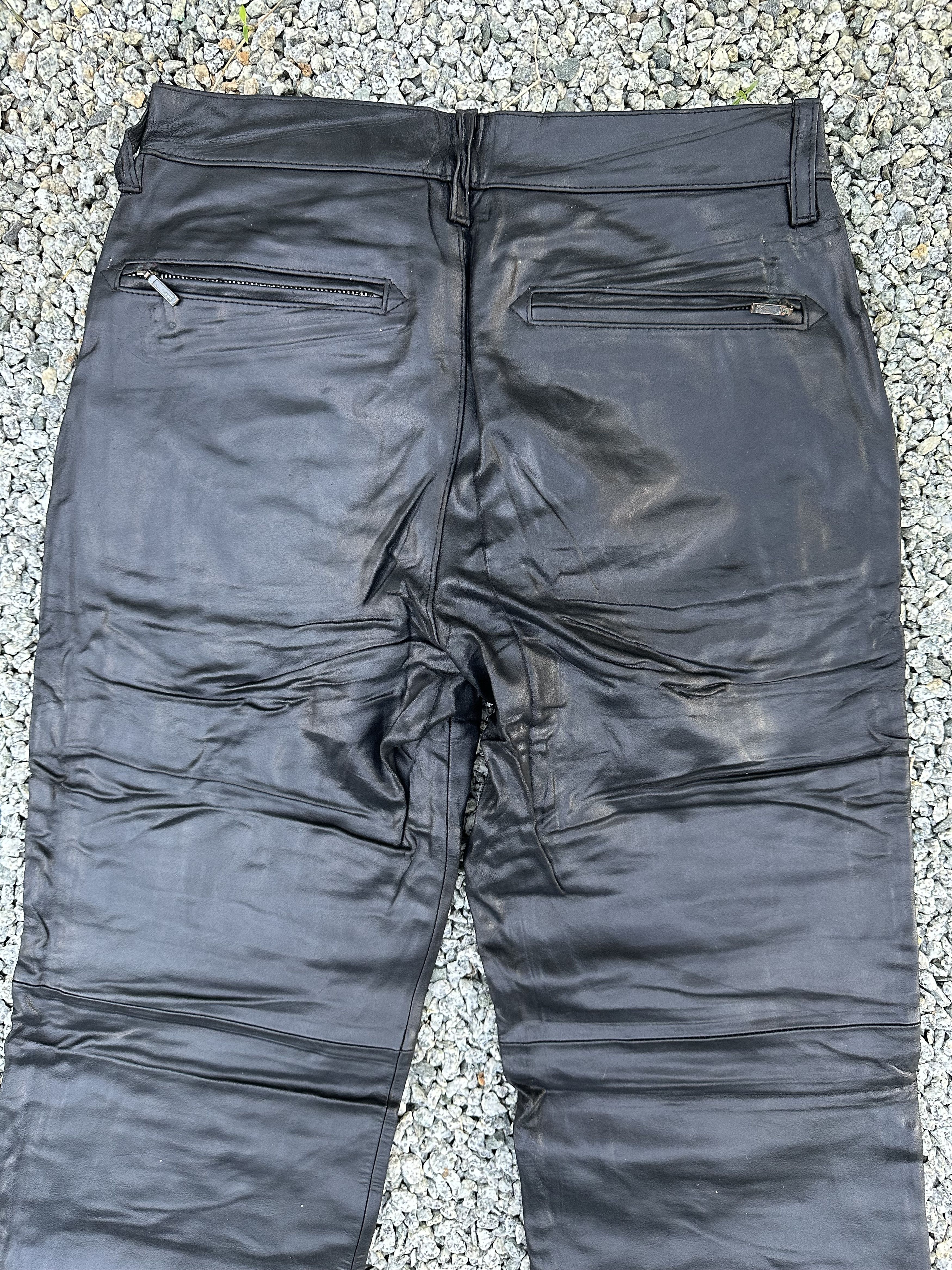 Yoshiyuki Konishi Japanese Brand Ficce Yoshiyuki Konishi Leather Biker Pants Size US 32 / EU 48 - 11 Thumbnail