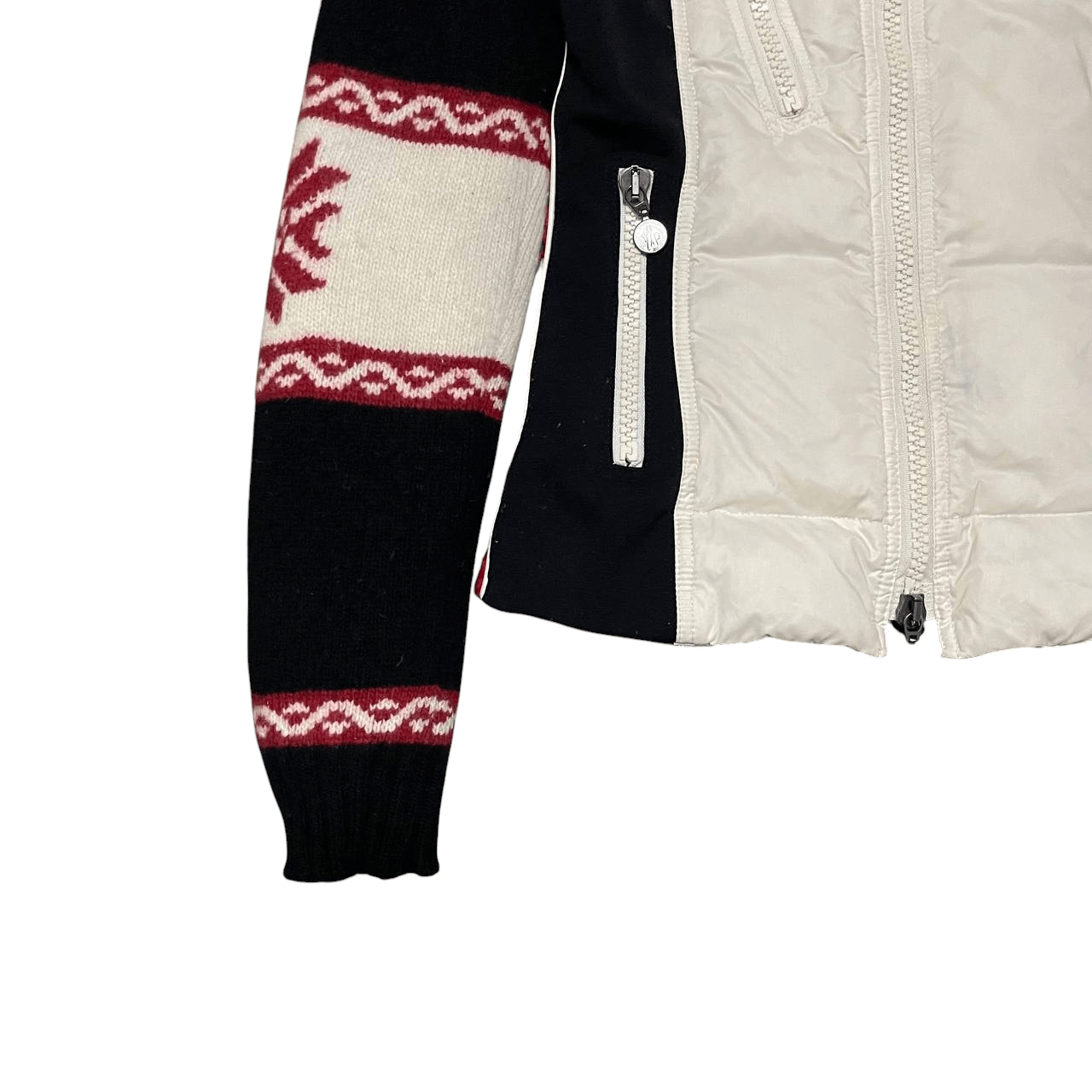 Moncler Moncler Knitted Sleeve Puffer Jacket Size S / US 4 / IT 40 - 4 Thumbnail