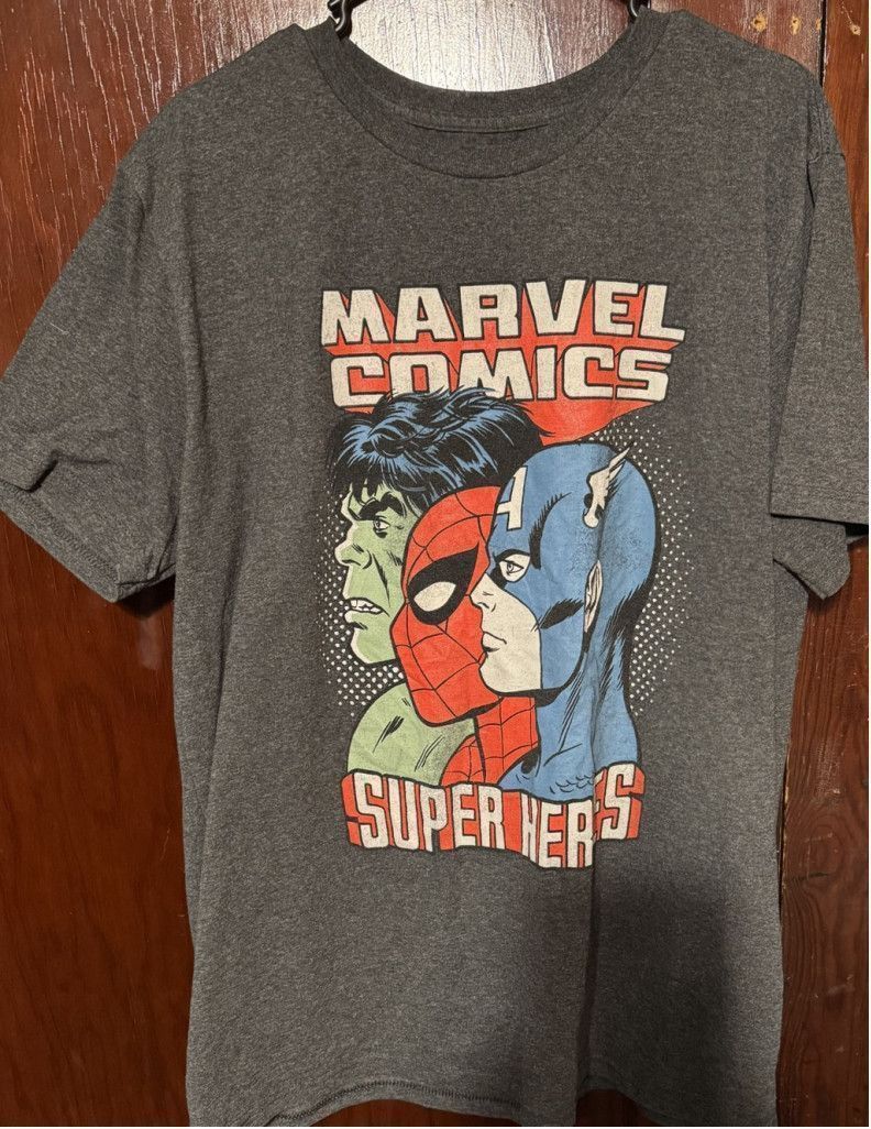 Marvel Comics Captain America Marvel Avengers T-Shirt Men's Sz XL Gray Size US XL / EU 56 / 4 - 1 Thumbnail