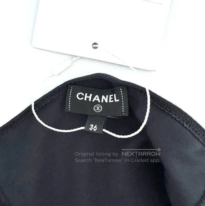 Chanel Chanel Black Wool T-Shirt for Women . Size S / US 4 / IT 40 - 6 Thumbnail