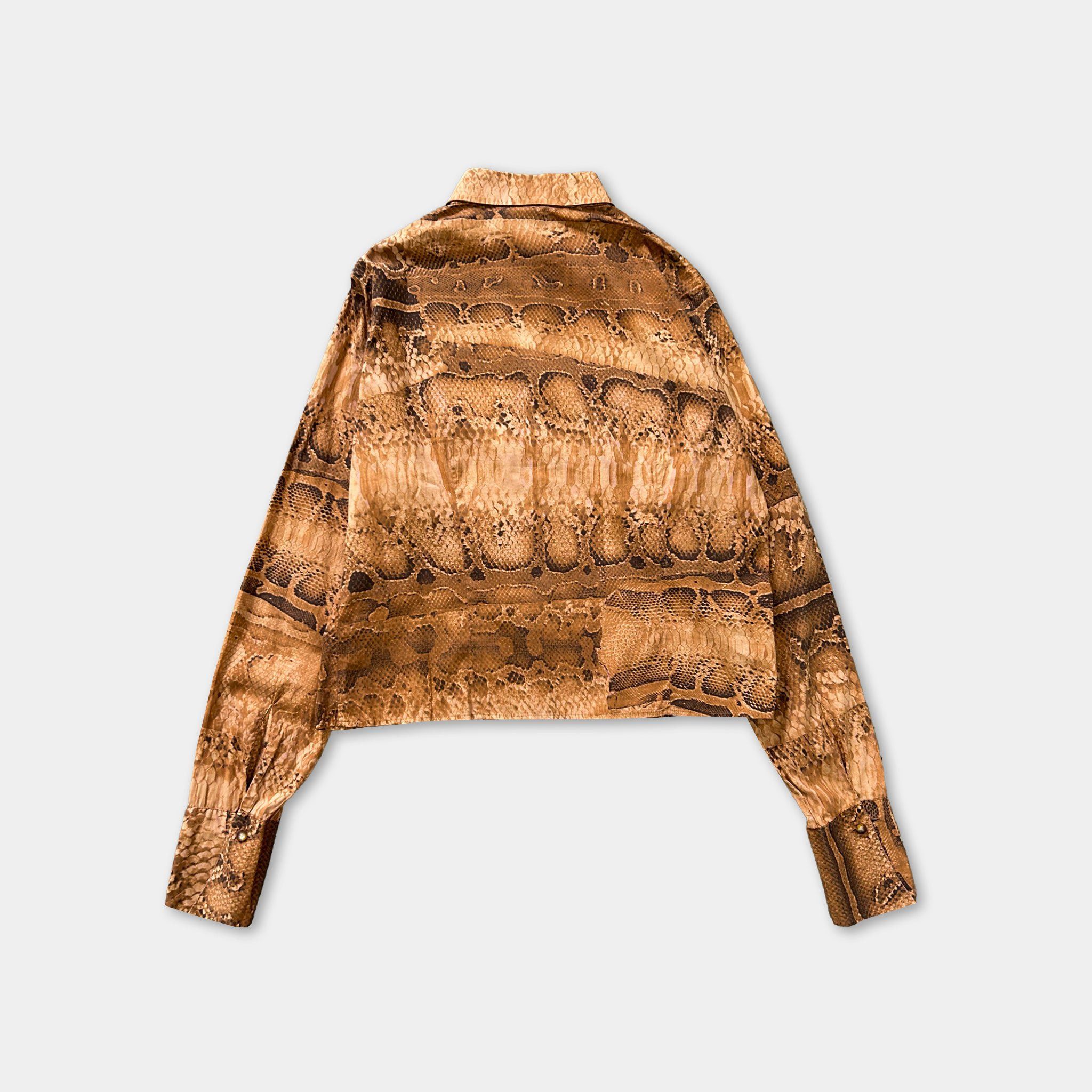 Just Cavalli Just Cavalli Snakeskin Print Shirt Size US S / EU 44-46 / 1 - 4 Thumbnail