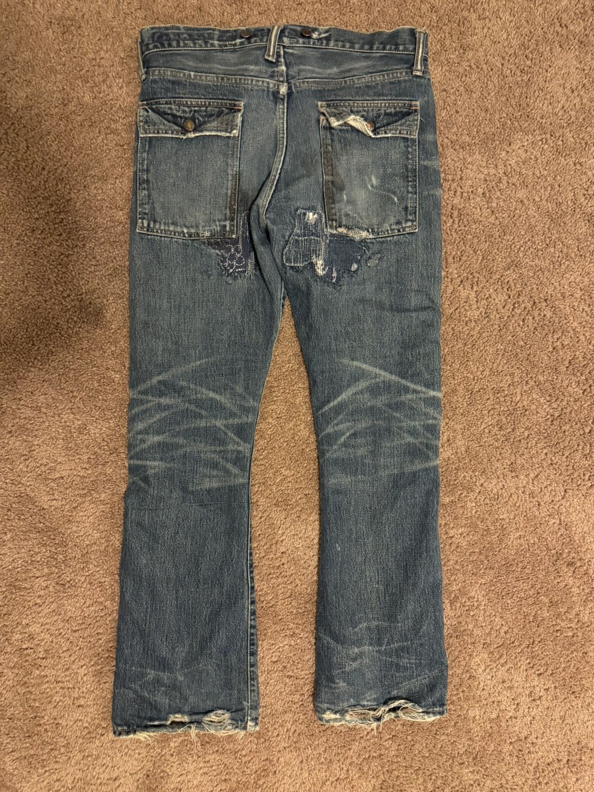 Kapital Kapital Flared Denim Patchwork Size US 30 / EU 46 - 2 Thumbnail