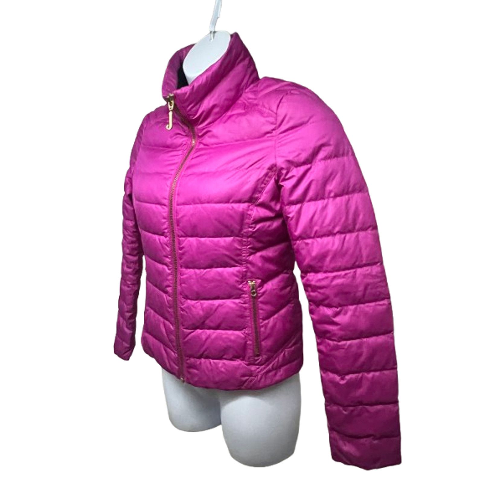 Juicy Couture Juicy Couture Fuchsia Down Puffer Zip Up Jacket Medium Size M / US 6-8 / IT 42-44 - 4 Thumbnail