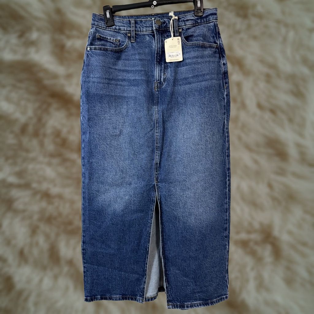 Denime a.n.a Blue Denim Maxi Pencil Skirt Y2K Womens Sz 6 Skirt Slit Pockets Casual Workwear Vintage No Size 28" / US 6 / IT 42 - 1 Thumbnail