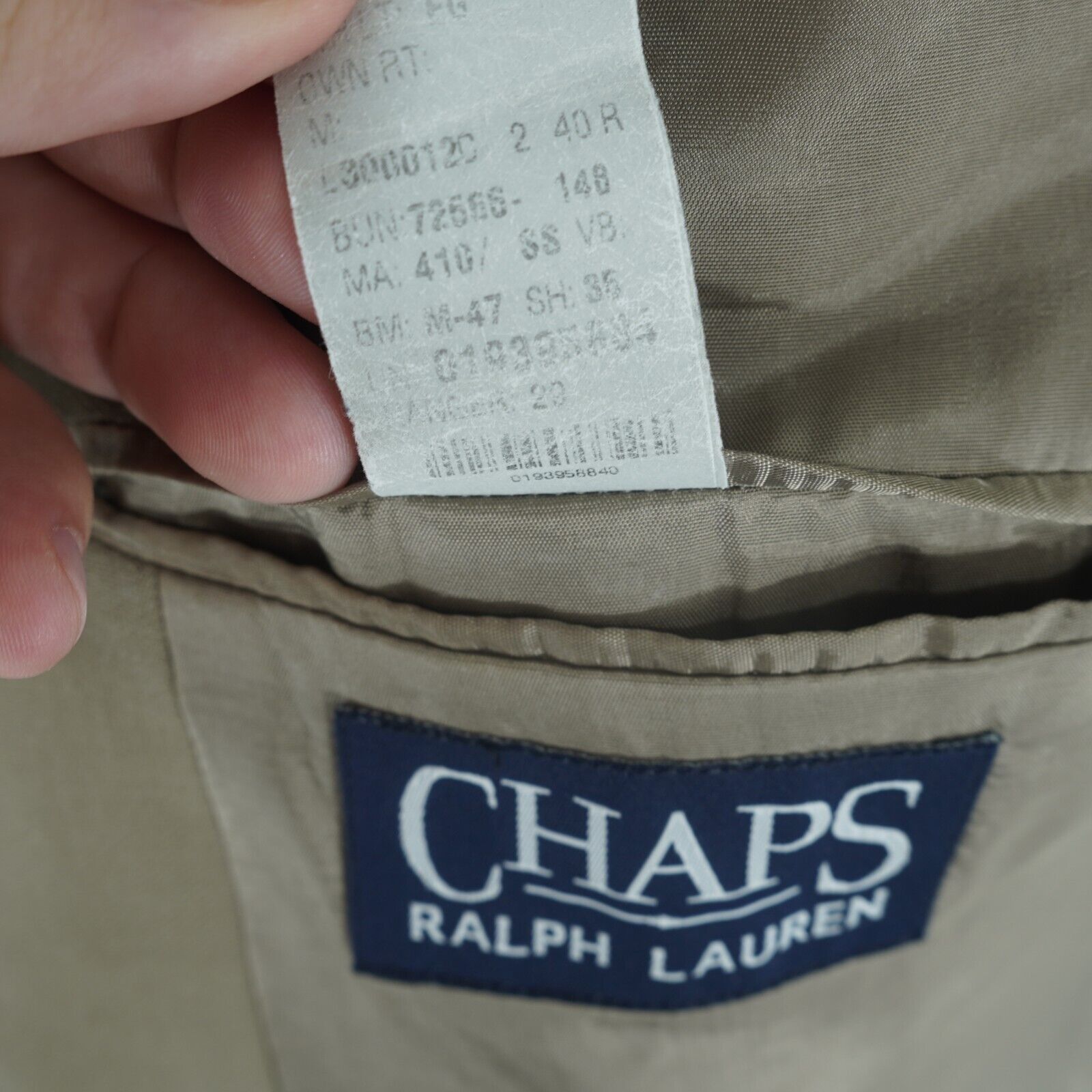 Ralph Lauren Chaps Ralph Lauren Wool Tan 2 Button Blazer 40R Suit Jacket Size 40R - 10 Thumbnail