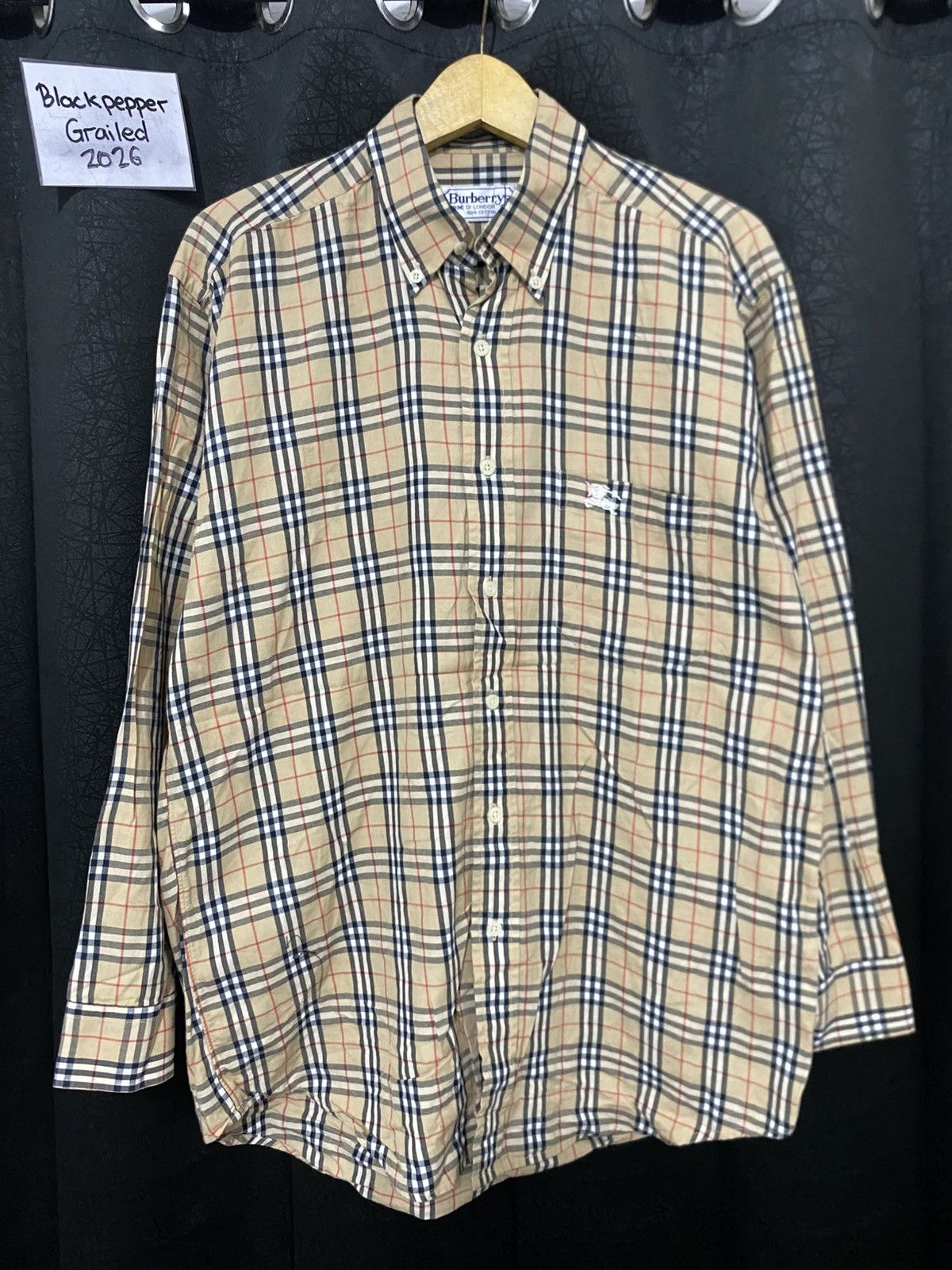 Burberry Vintage Burberry Nova Check Shirt Size US M / EU 48-50 / 2 - 1 Thumbnail