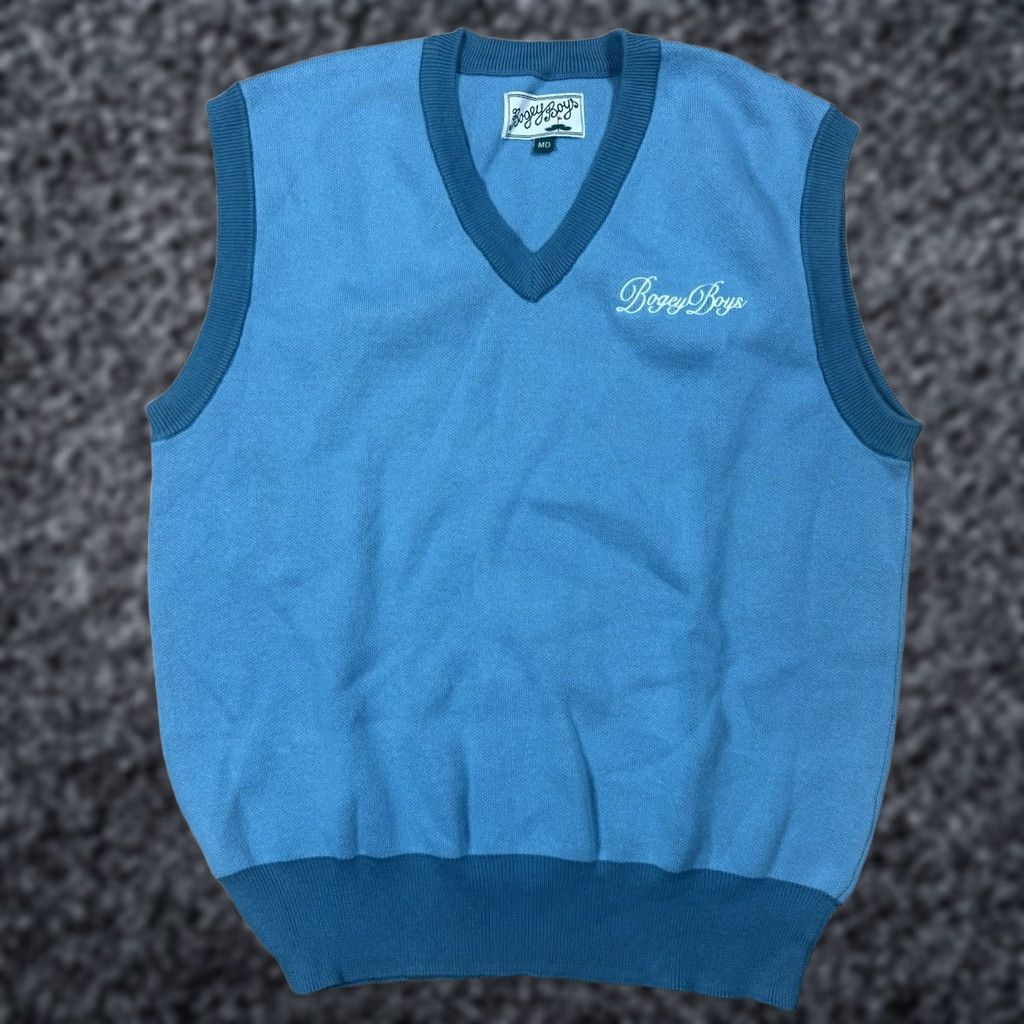 Vintage Bogey Boys Sweater Vest Mens V-Neck Blue Preppy Golf 2XL Northwest? NWOT Size US XXL / EU 58 / 5 - 1 Thumbnail