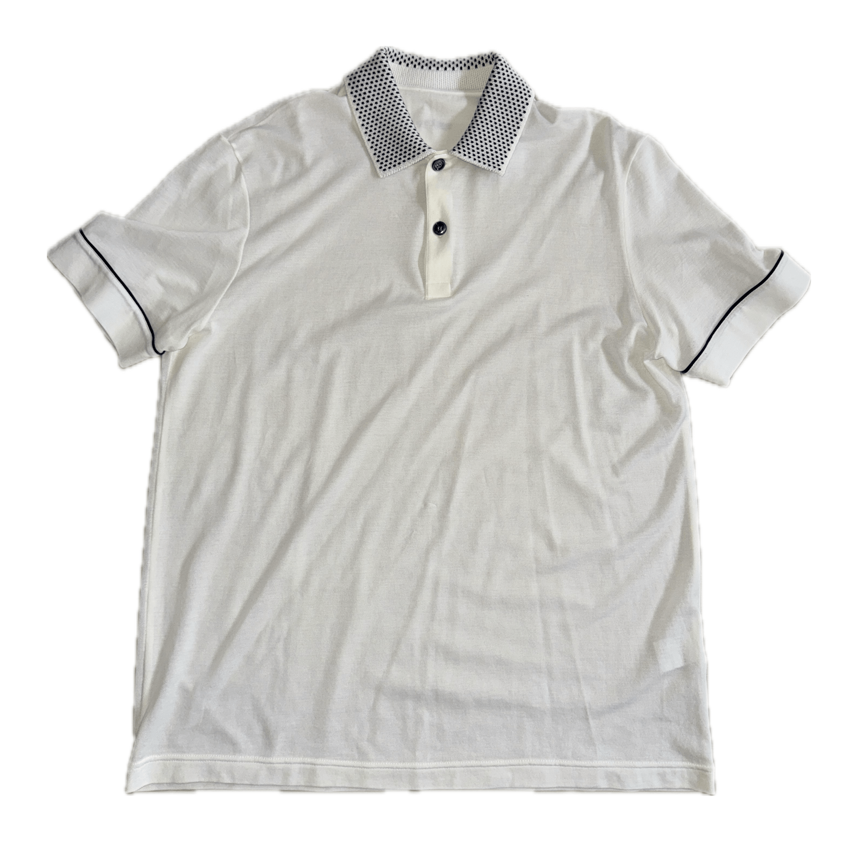 Kiton KITON - Contrast-Detailed Cotton Polo Shirt Size US XL / EU 56 / 4 - 1 Thumbnail