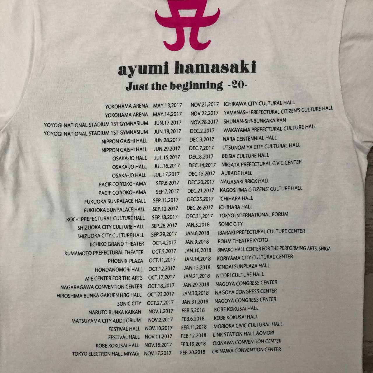 Japanese Brand T377 JUST THE BEGINNING 20 OF AYUMI HAMASAKI PROMO TEE Size US S / EU 44-46 / 1 - 4 Thumbnail