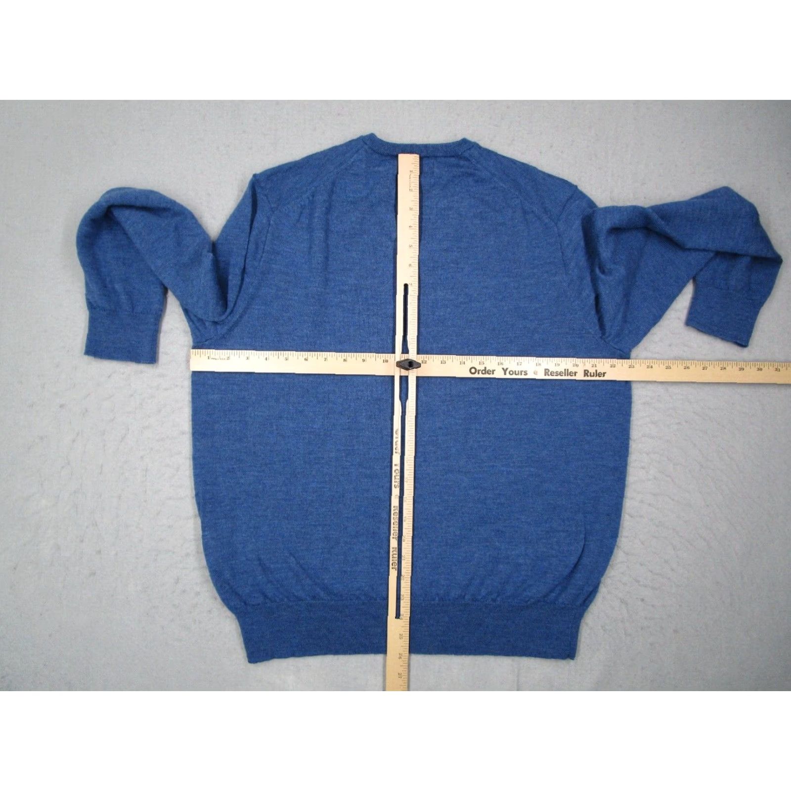 Polo Ralph Lauren VINTAGE Polo Ralph Lauren Sweater Pullover Mens XL Blue Wool Knit V-Neck Casual Size US XL / EU 56 / 4 - 5 Thumbnail