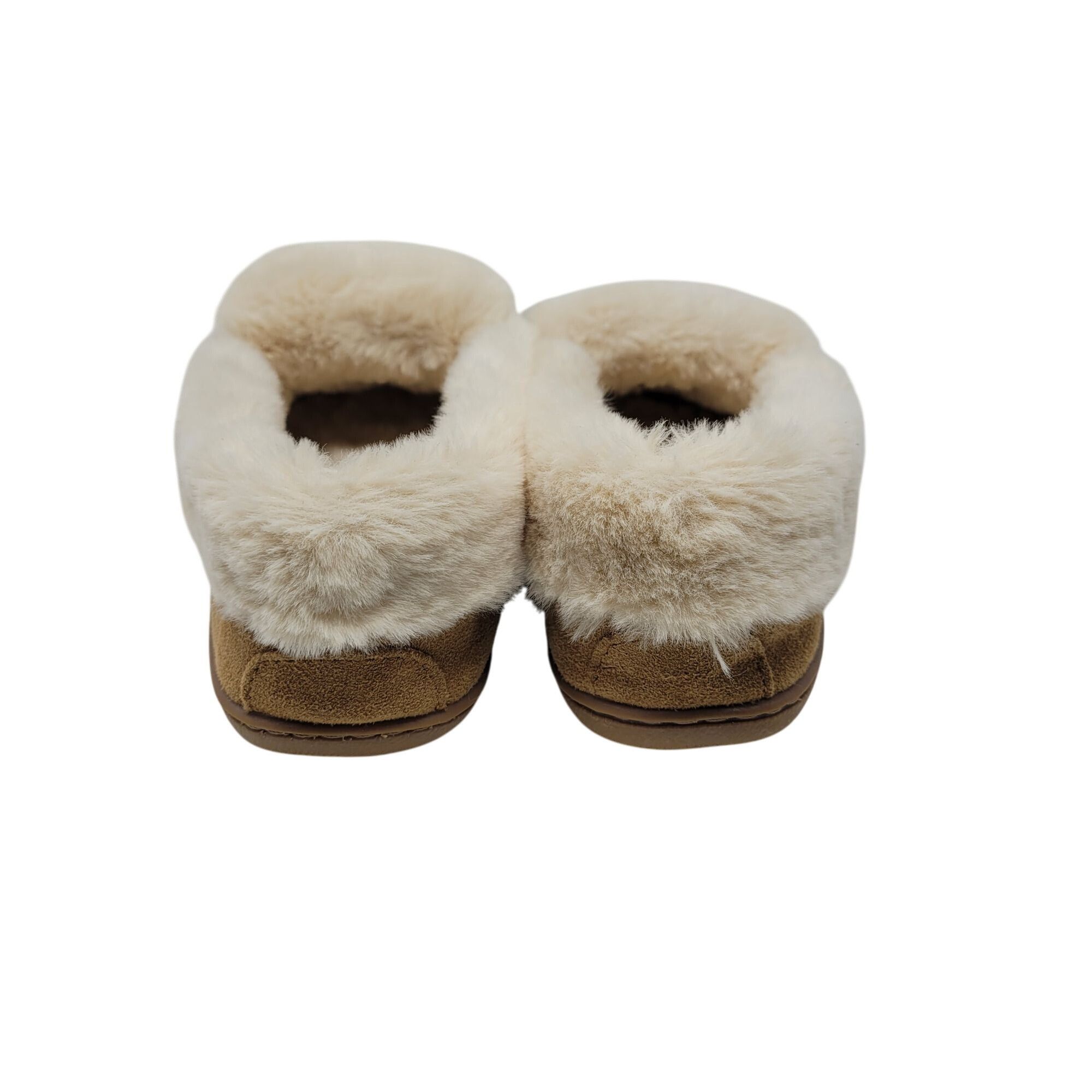 Minnetonka Minnetonka Womens Tan Suede Moccasin Slippers Sherpa Faux F Size US 9 / IT 39 - 8 Thumbnail
