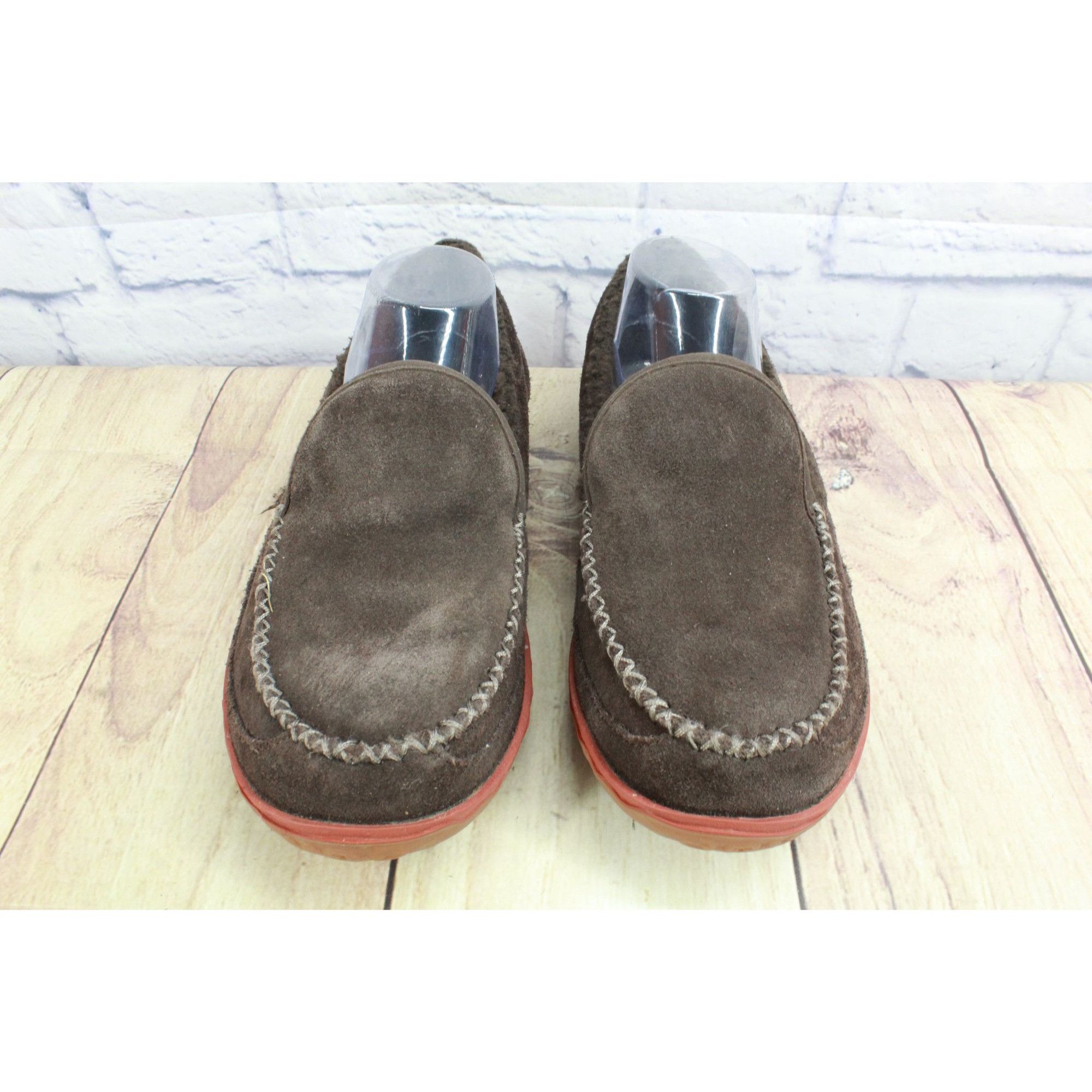 L.L. Bean LL Bean Men's Brown Suede Mountain Bean Slippers Size US 9 / EU 42 - 4 Thumbnail