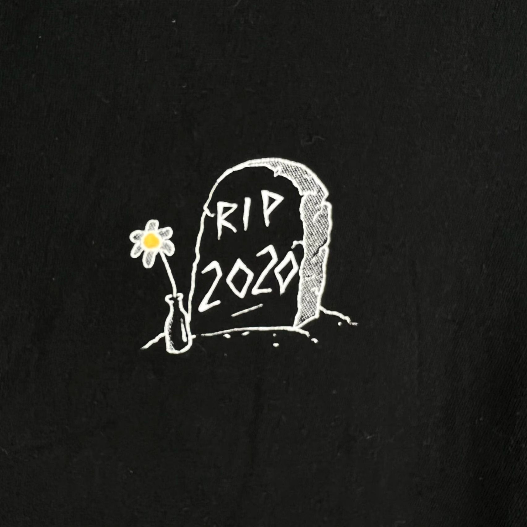 Vintage RIP 2020 Shirt Adult Size L Black T-Bar Tag Cotton T-Shirt Mens Size US L / EU 52-54 / 3 - 2 Thumbnail