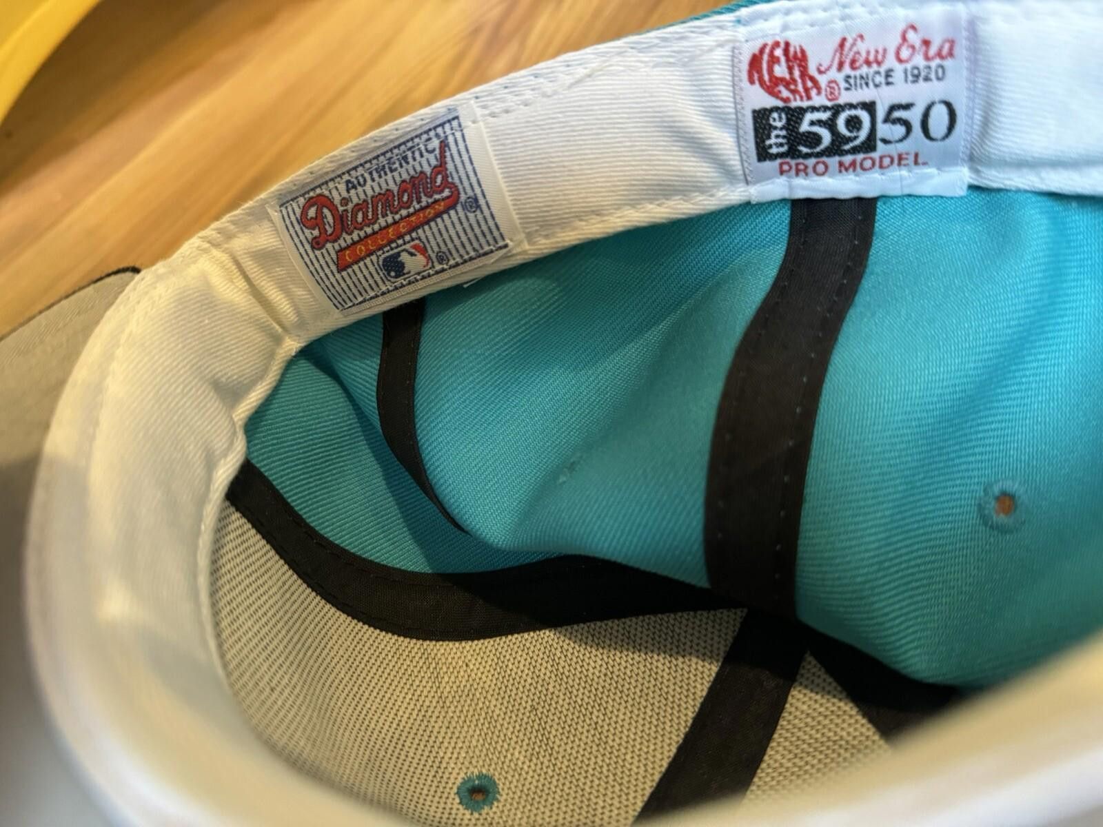 New Era Florida Marlins Vintage New Era Teal 59Fifty Hat Sz 7 NWOT Size ONE SIZE - 4 Thumbnail