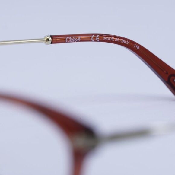Chloe Chloe CE2724A 223 Burnt/Gold Eyeglasses 52mm Size ONE SIZE - 7 Thumbnail