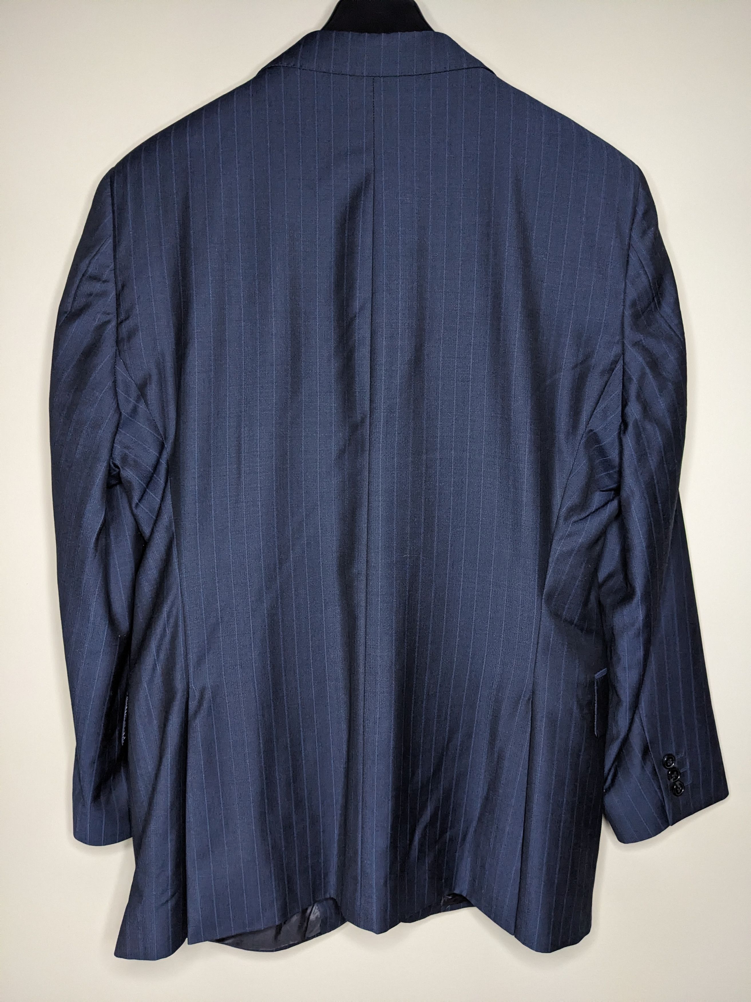 Ermenegildo Zegna Ermenegildo Zegna Blazer 38R Navy Pinstriped Wool Jacket Size 40R - 7 Thumbnail