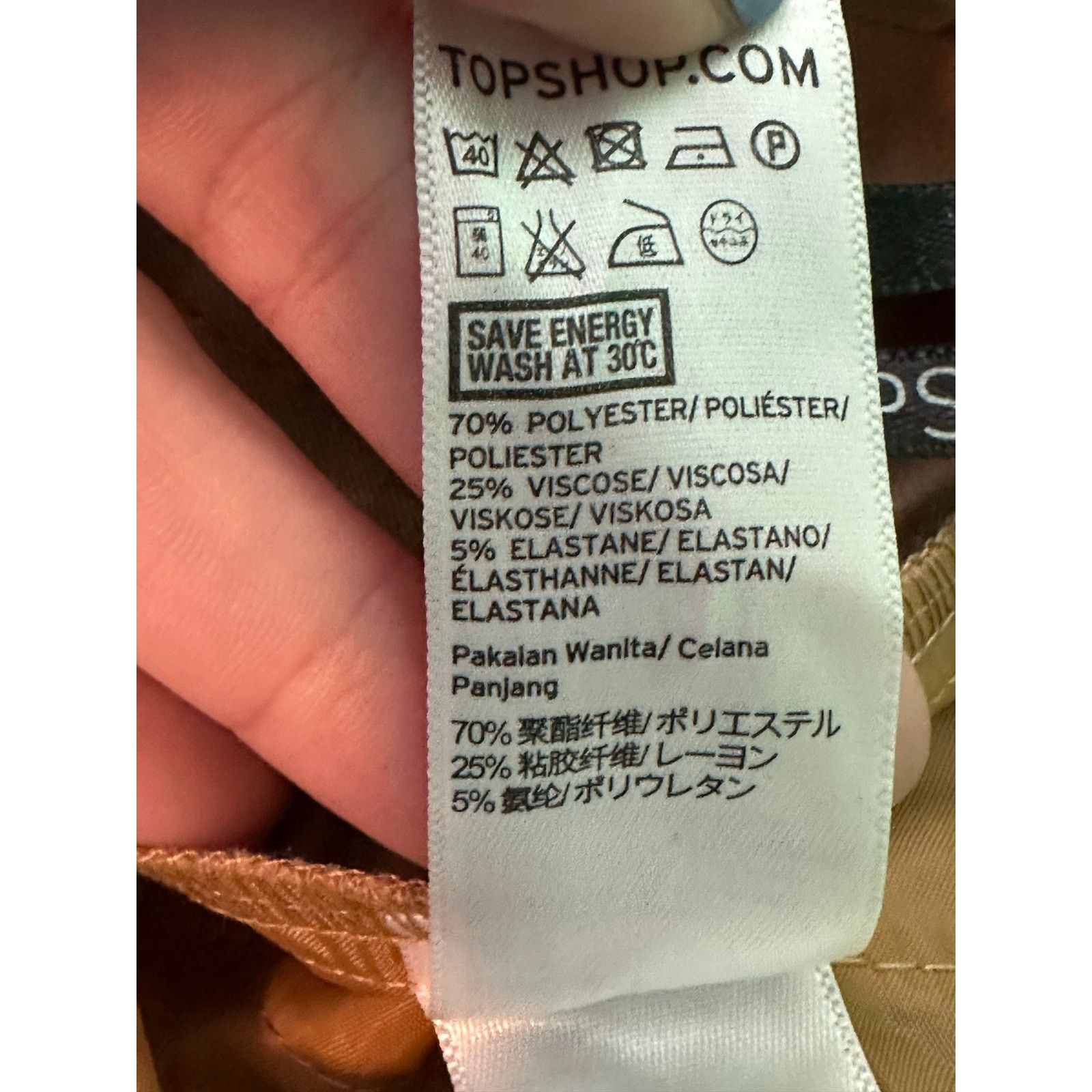 Topshop Topshop beige pleated high waist belted crop pants size 2 Size 26" / US 2 / IT 38 - 4 Thumbnail