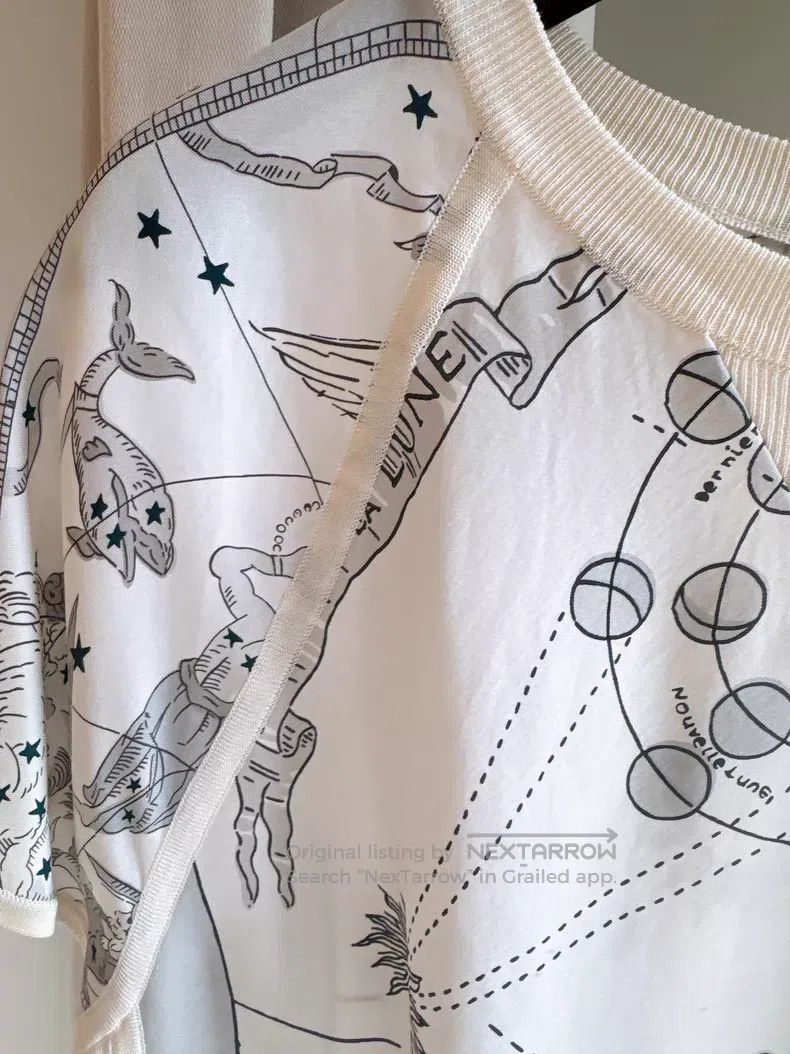 Hermes Hermes Constellation Star Chart Silk Printed Top Size XS / US 0-2 / IT 36-38 - 4 Thumbnail