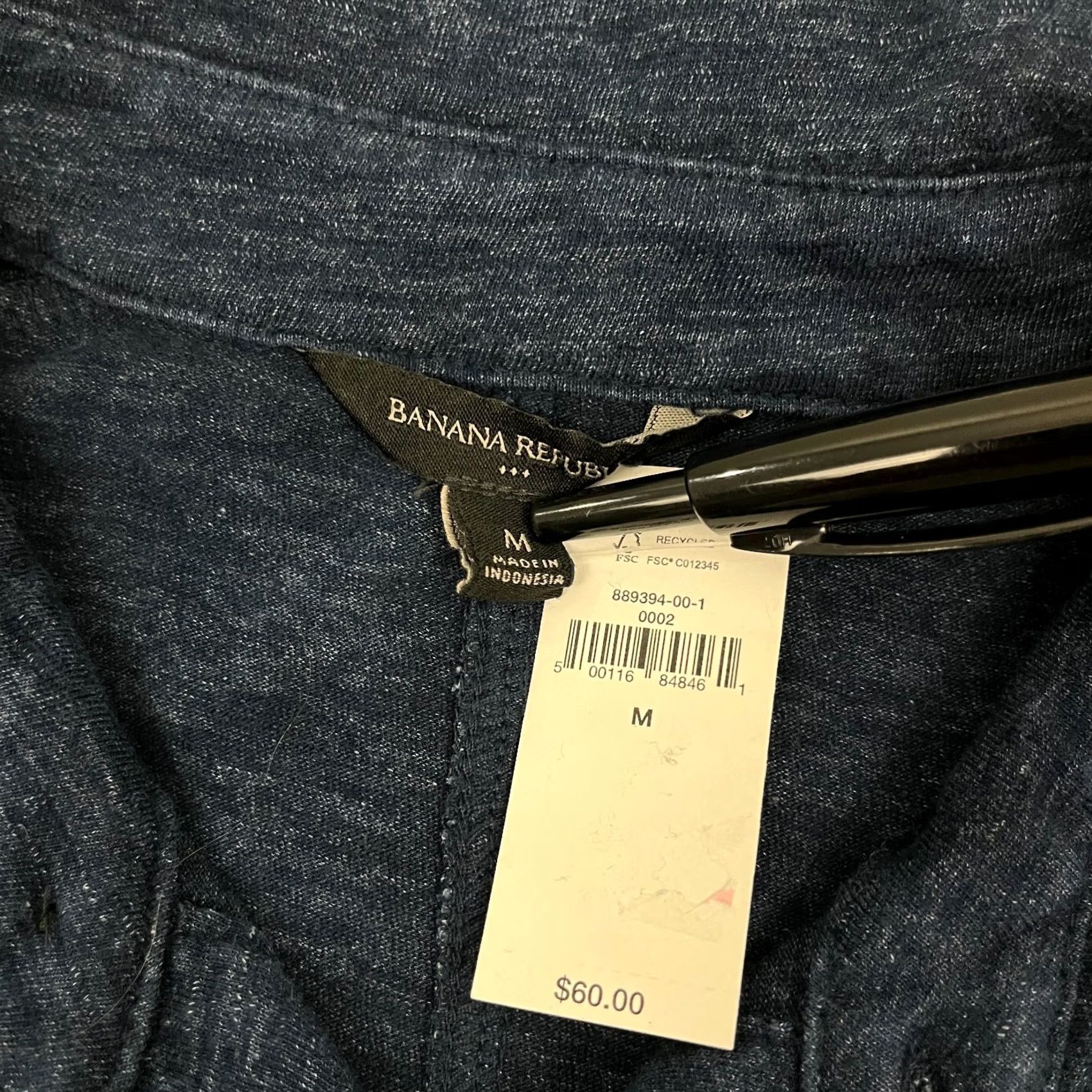 Banana Republic Banana Republic Polo Shirt Mens M Indigo Blue Pocket Casual Long Sleeve Prep NEW Shirt Mens M Indigo Blue Pocket Casual Long Sleeve 90s? Size US M / EU 48-50 / 2 - 2 Thumbnail