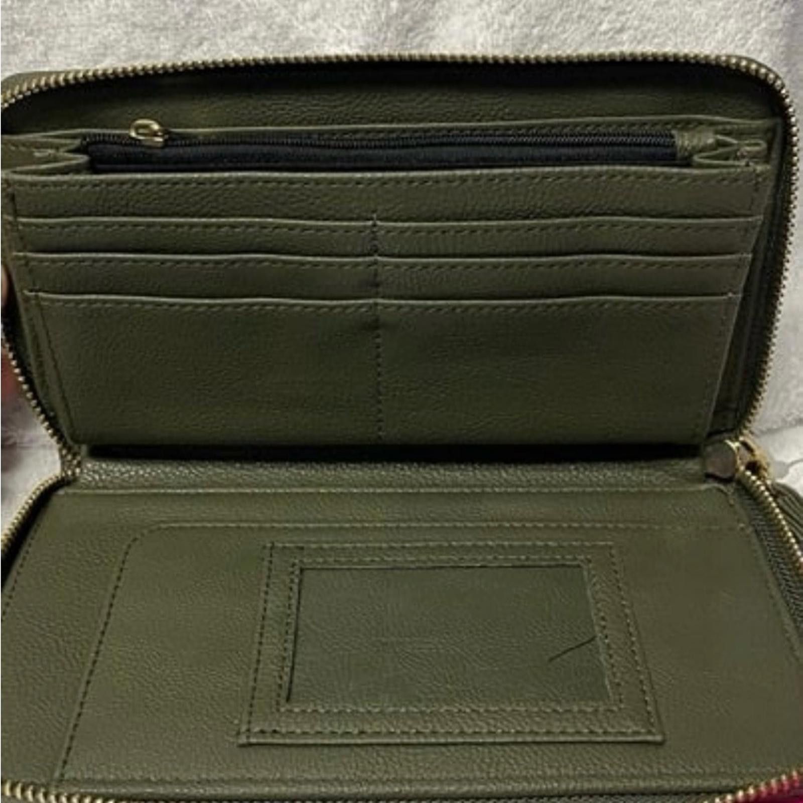 Betsey Johnson BETSEY JOHNSON Zip Around Wallet Embossed Skulls Green Size ONE SIZE - 3 Thumbnail