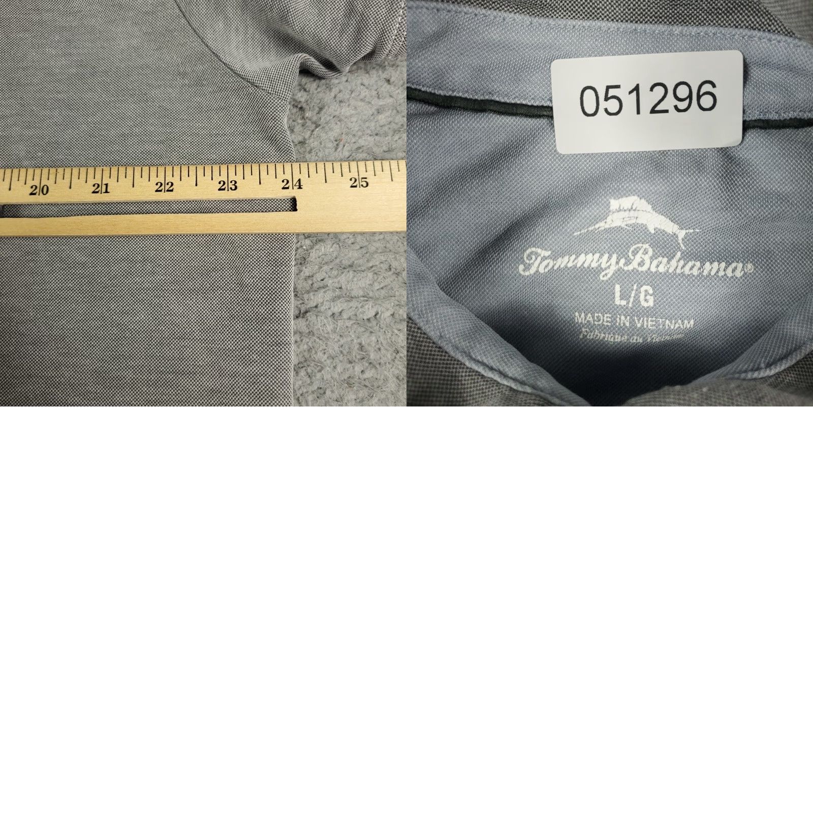 Tommy Bahama Tommy Bahama Polo Shirt Mens L Gray Solid Cotton Blend Short Sleeve Casual Sport Polo Mens Size Large Gray Size US L / EU 52-54 / 3 - 8 Thumbnail