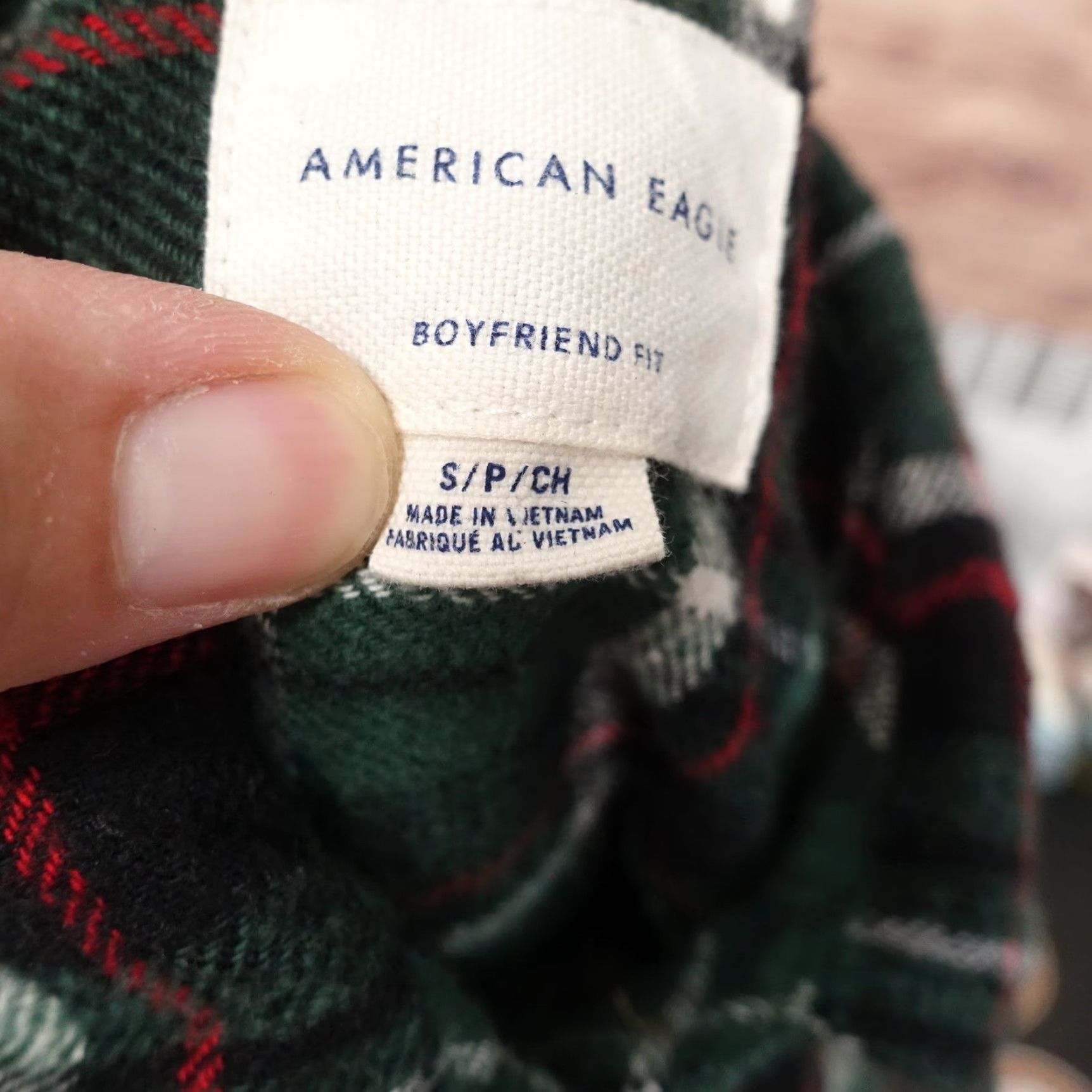 Vintage VINTAGE American Eagle Women’s Flannel Shirt Small Green Plaid Casual Basic 90s Size S / US 4 / IT 40 - 7 Thumbnail