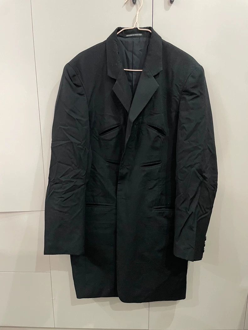 Yohji Yamamoto Yohji Yamamoto 2006 Baroque Long Jacket with Cutout Wounds Size US M / EU 48-50 / 2 - 1 Thumbnail